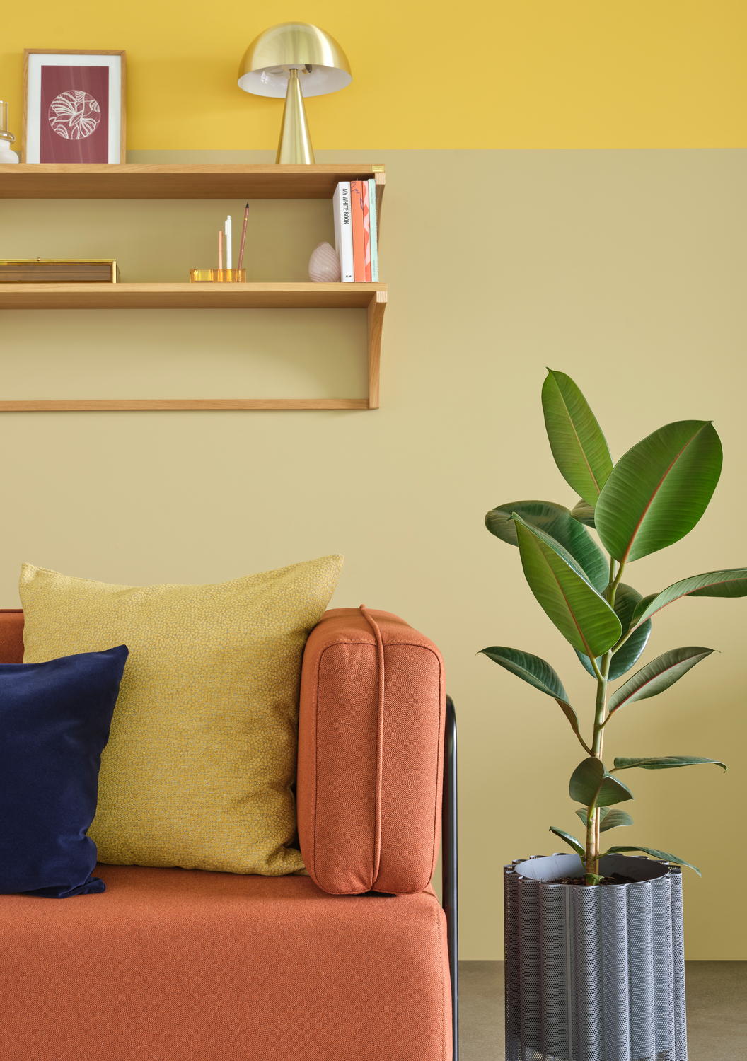 Block Sofa 2-Sitzer Rotbraun