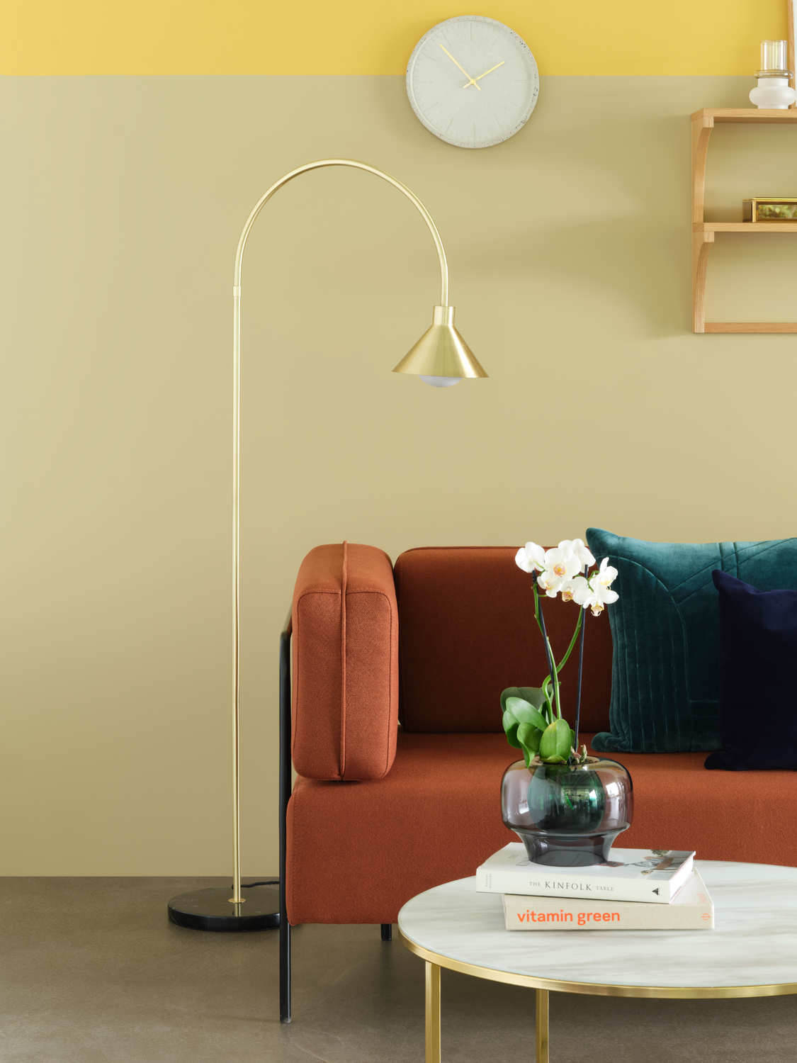 Block Sofa 2-Sitzer Rotbraun