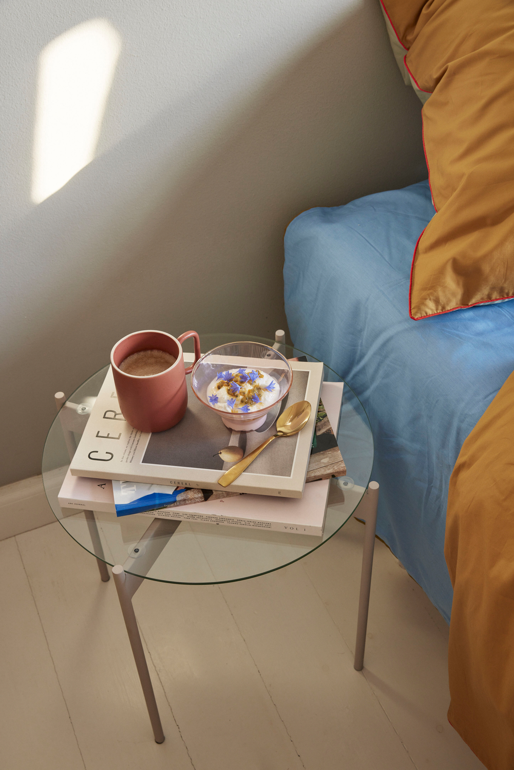 Beam Side Table Sand-colored