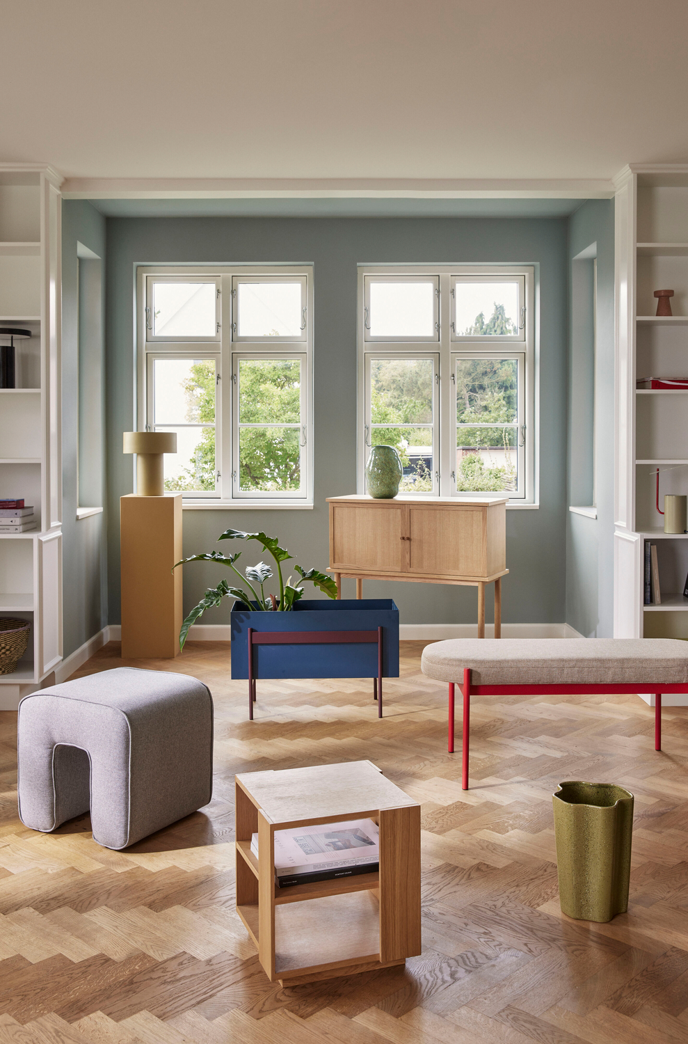 Sculpture Pouf Grey