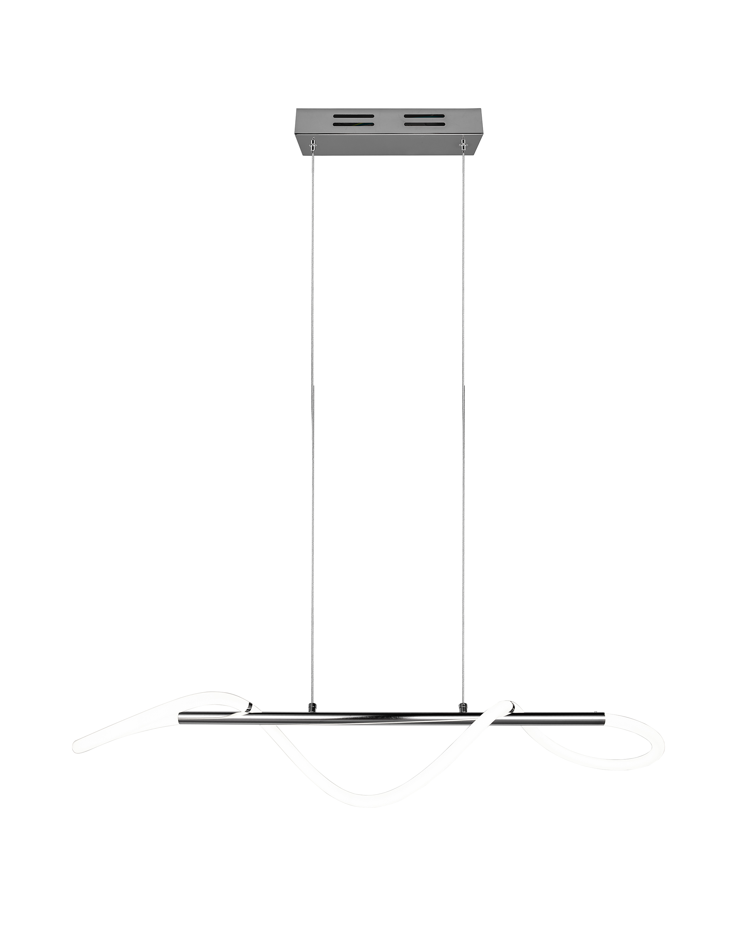 1-Light Argos LED Pendant Light Iron Silver