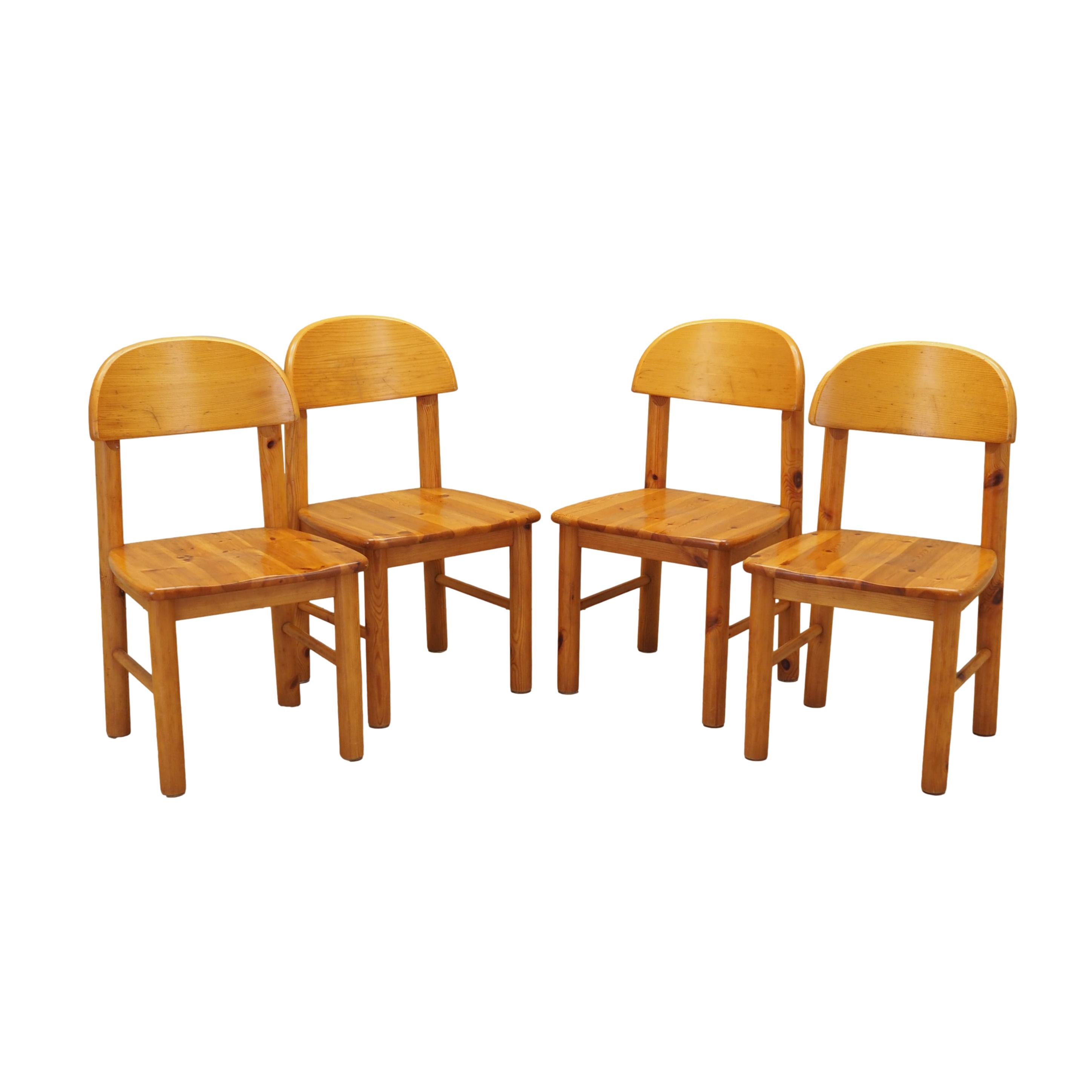 Stuhl-Set 4-teilig Braun 1960er Jahre