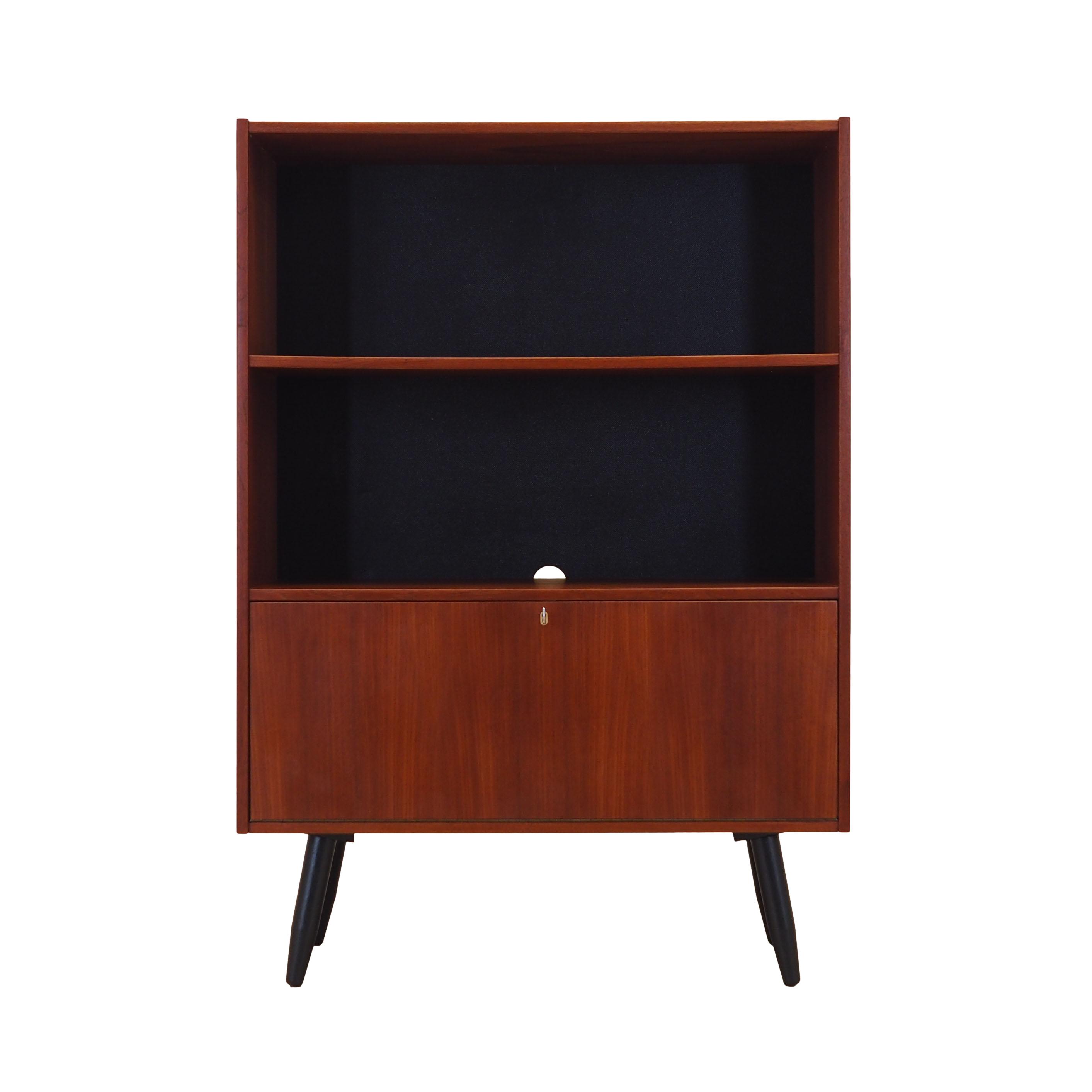 Libreria in teak marrone anni '60