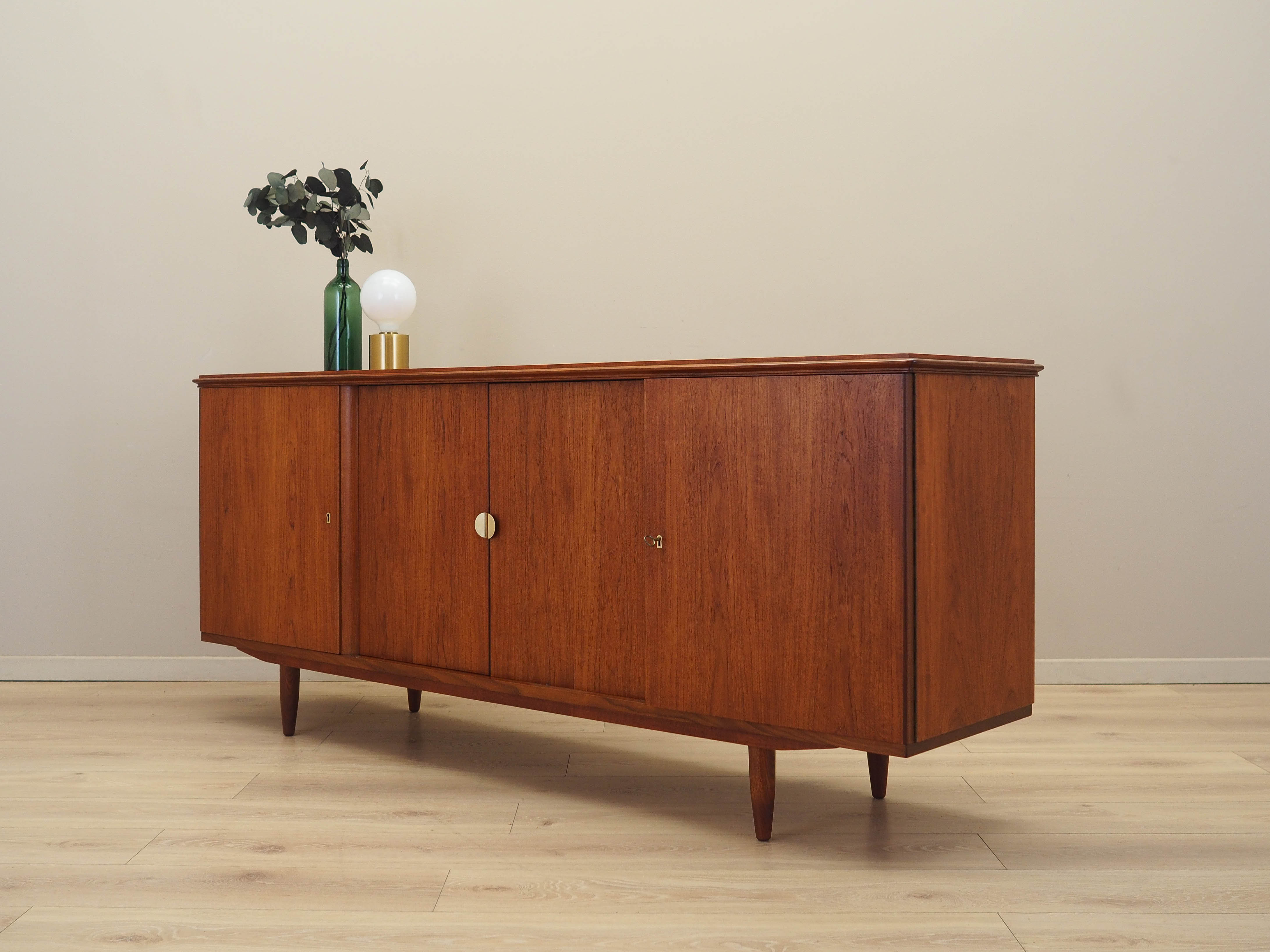 Teak sideboard brown 1970s