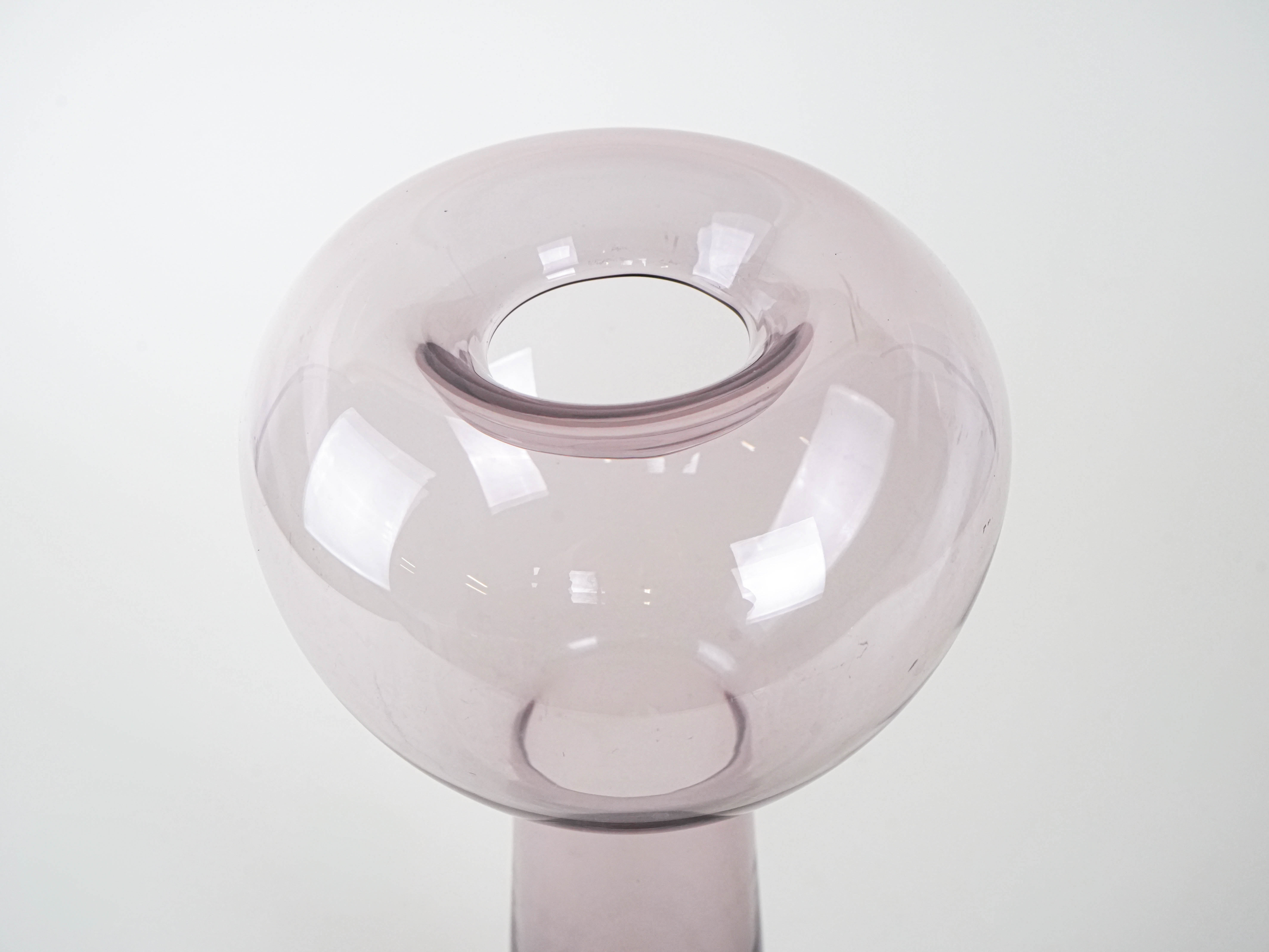 Glasvase Transparent 1970er Jahre