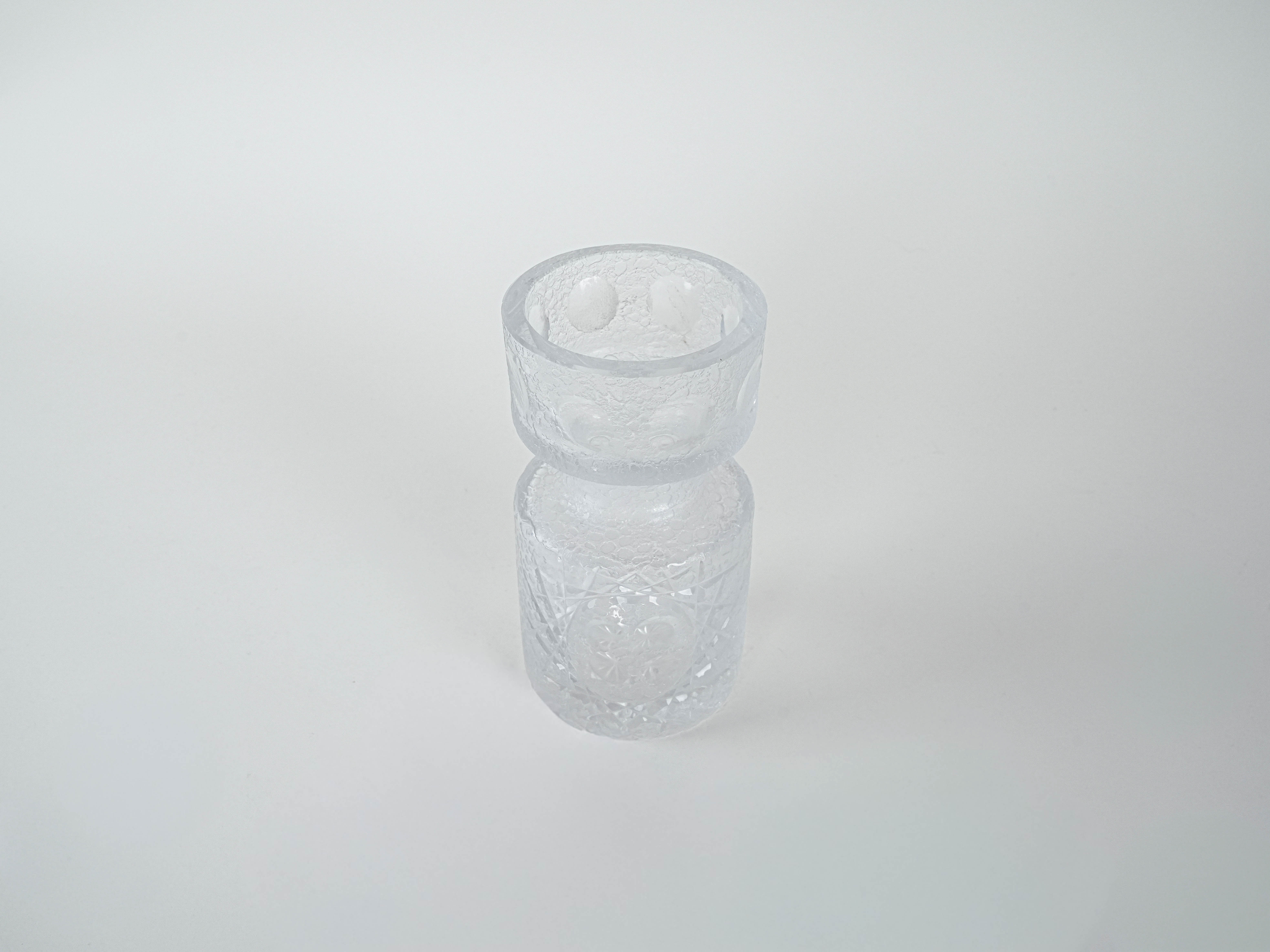 Glass vase Transparent 1960s