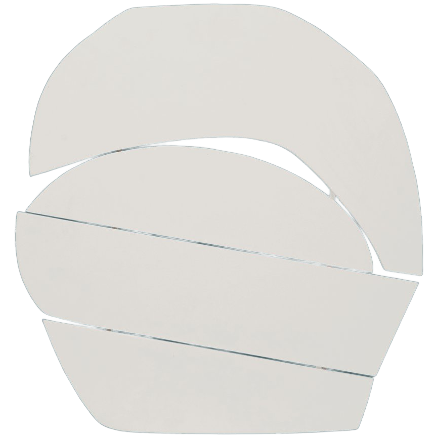 Wooden block wall decor Off-White