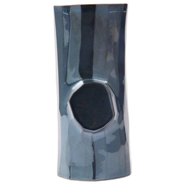 Log M Vase Grau