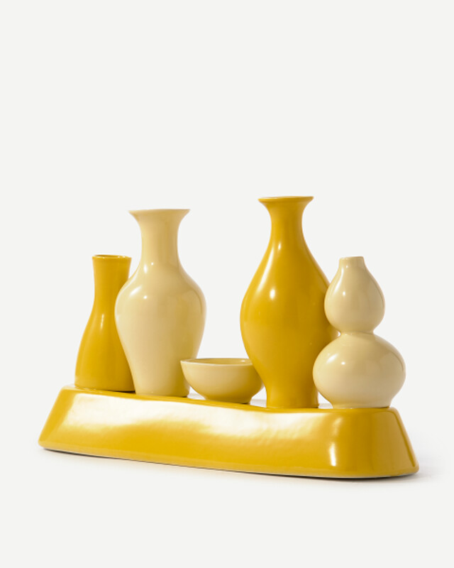Shanghai Vase Porcelain Yellow