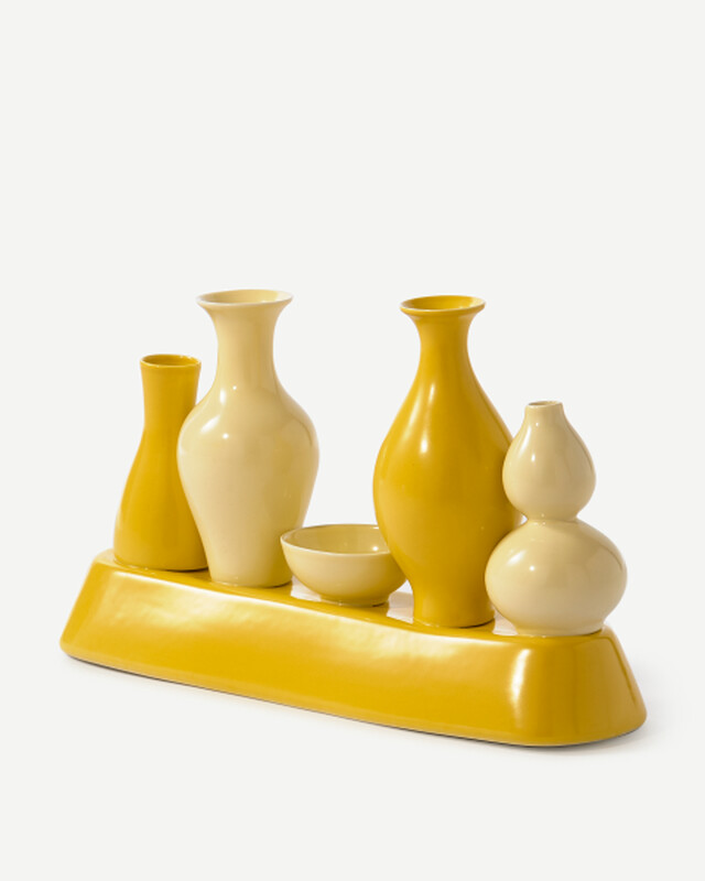 Shanghai Vase Porcelain Yellow