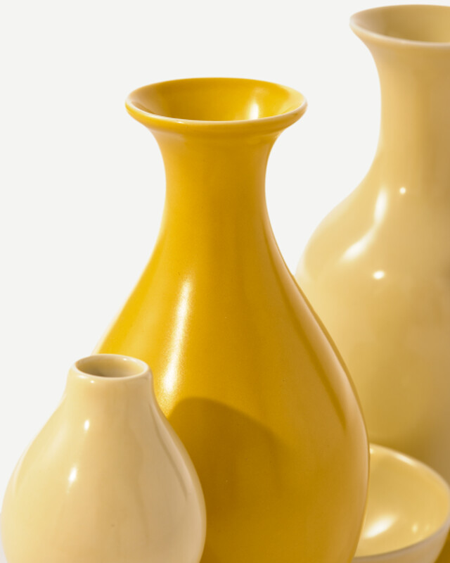 Shanghai Vase Porcelain Yellow