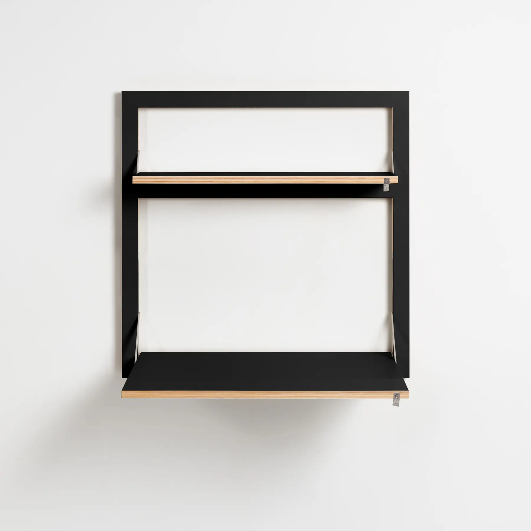 Fläpps Secretary Desk Black 80 x 80cm