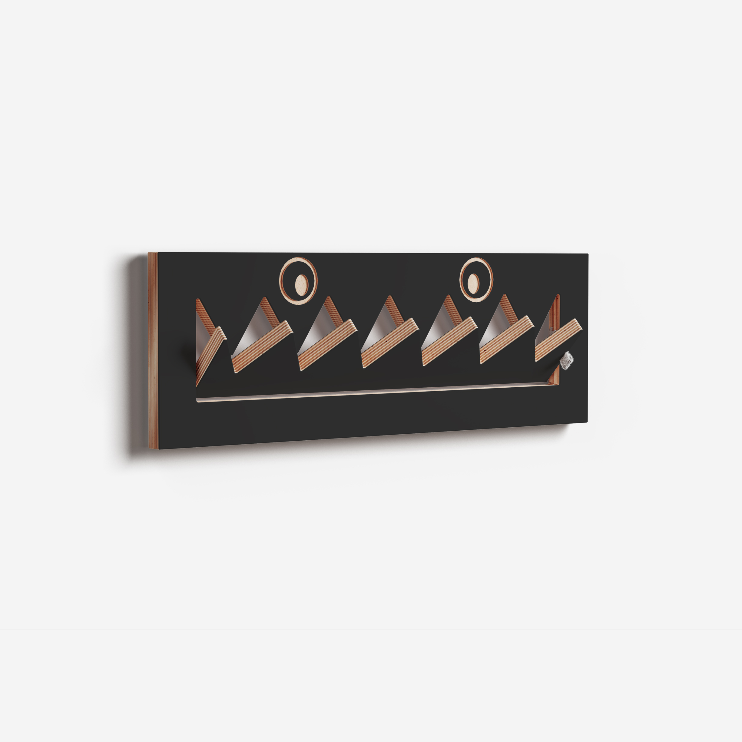 Fläpps Wardrobe Monsterhäng Black 60 x 20cm