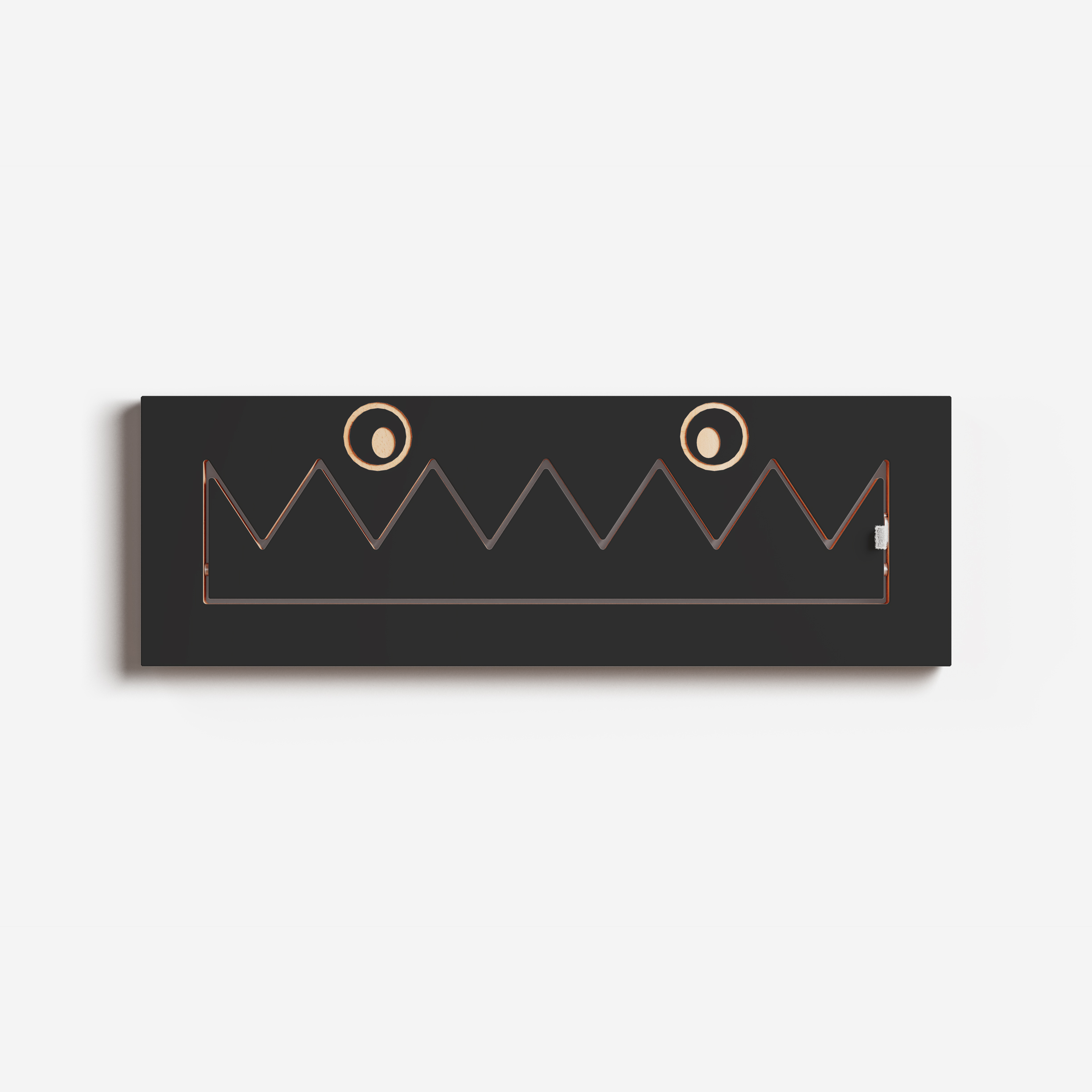 Fläpps Wardrobe Monsterhäng Black 60 x 20cm