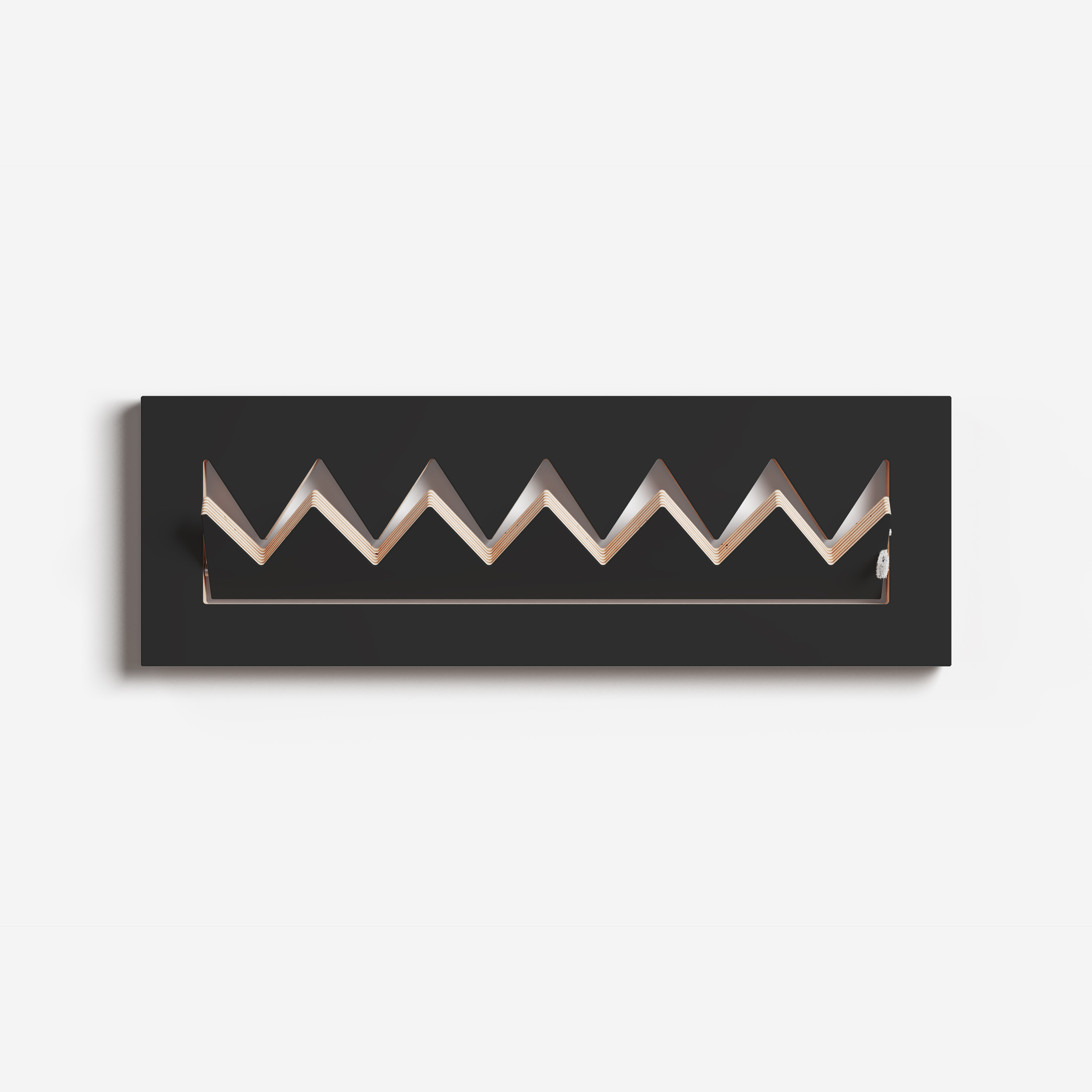 Fläpps Coat Rack Crownhäng Black 60 x 20cm