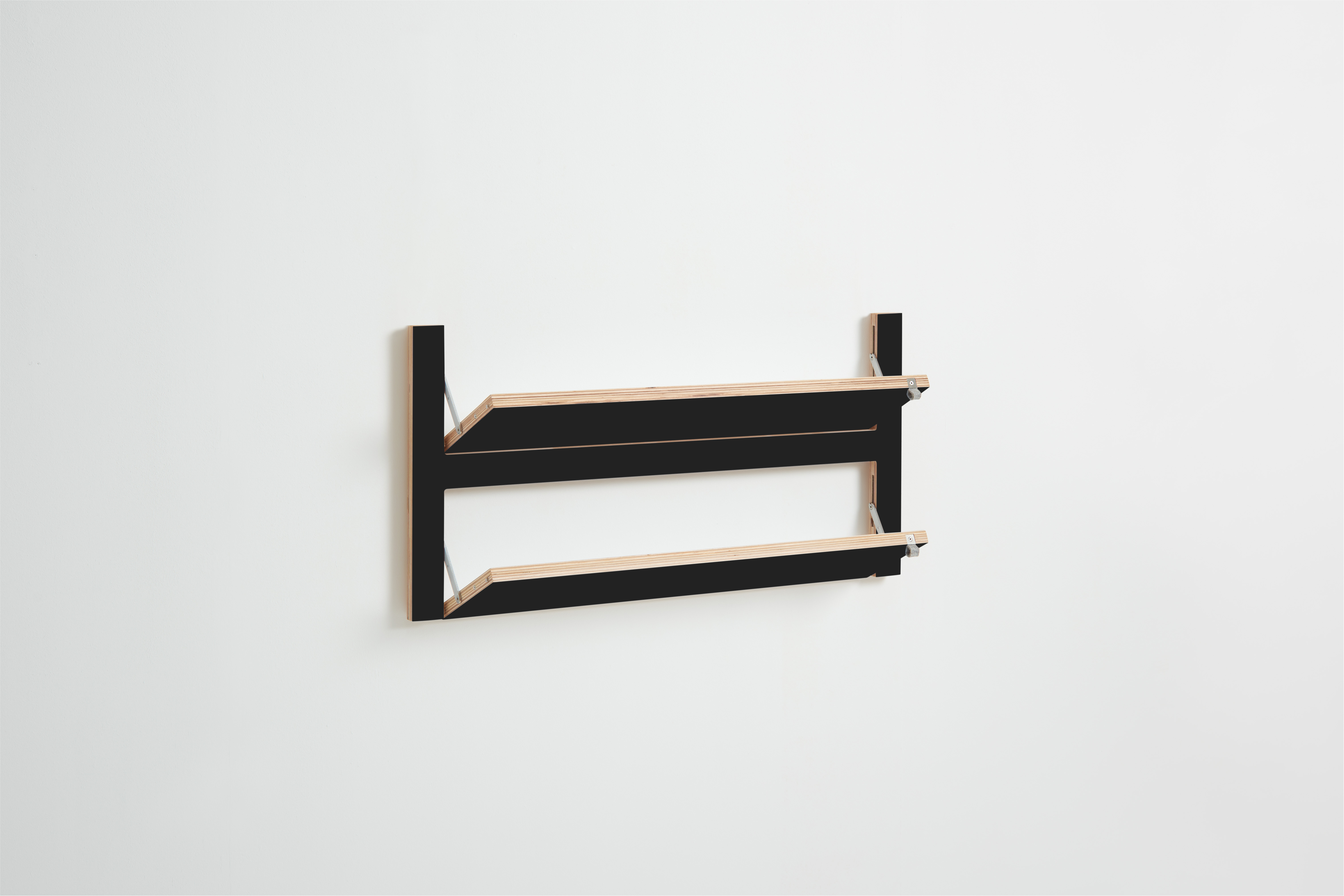 Fläpps Shoe Rack Wood Black 80 x 40cm