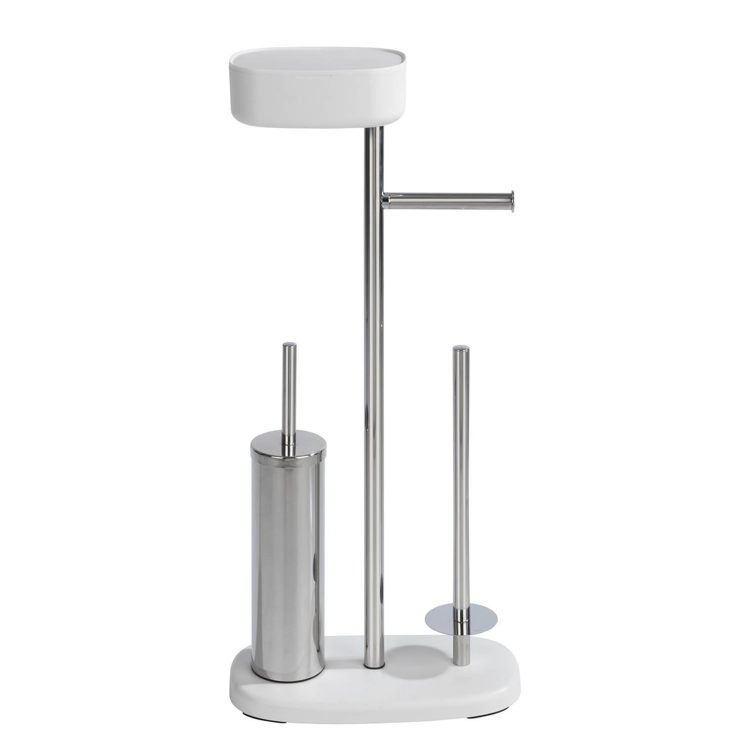 Rivazza Stand WC-Garnitur Edelstahl Weiß