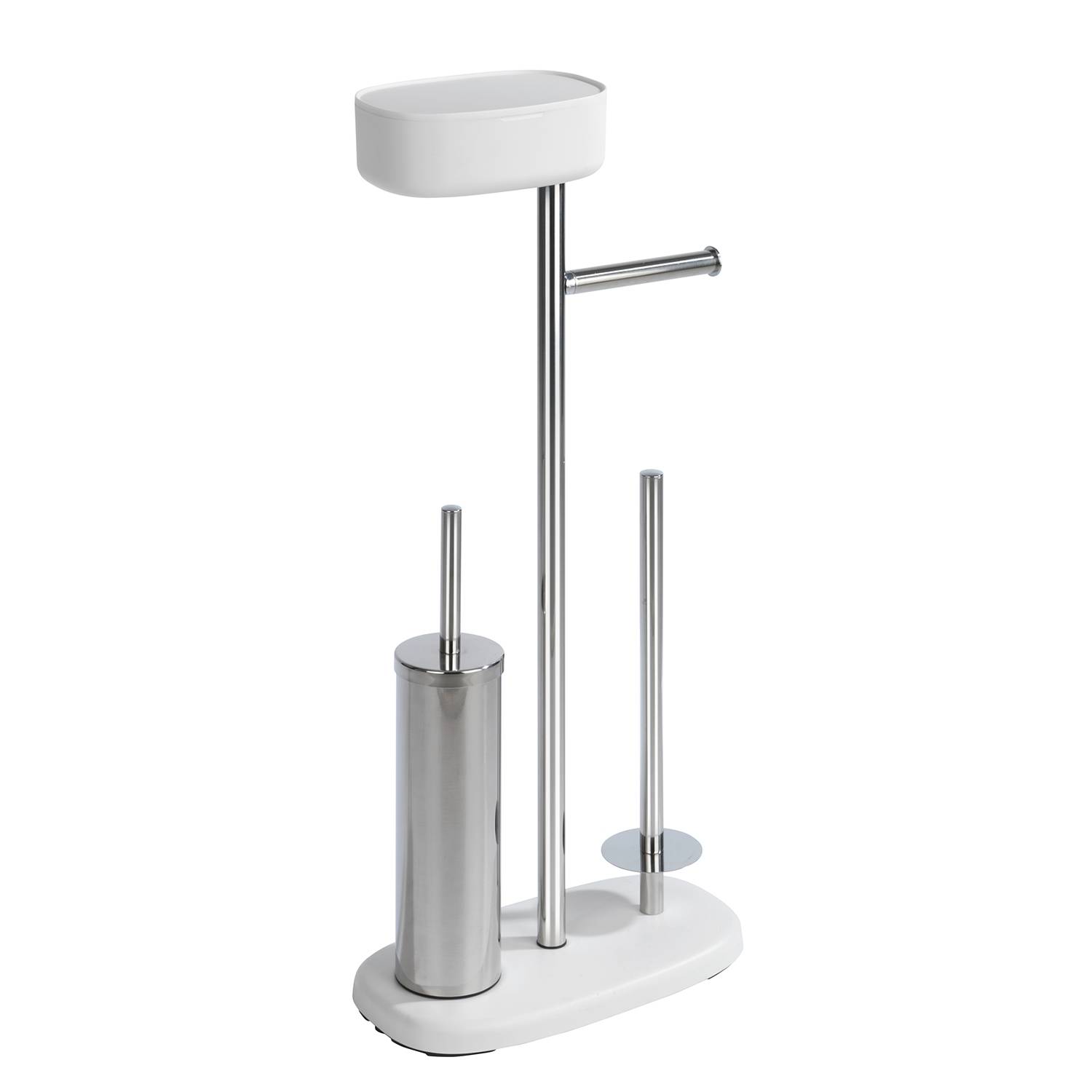 Rivazza Free-standing Toilet Brush Set Stainless Steel White