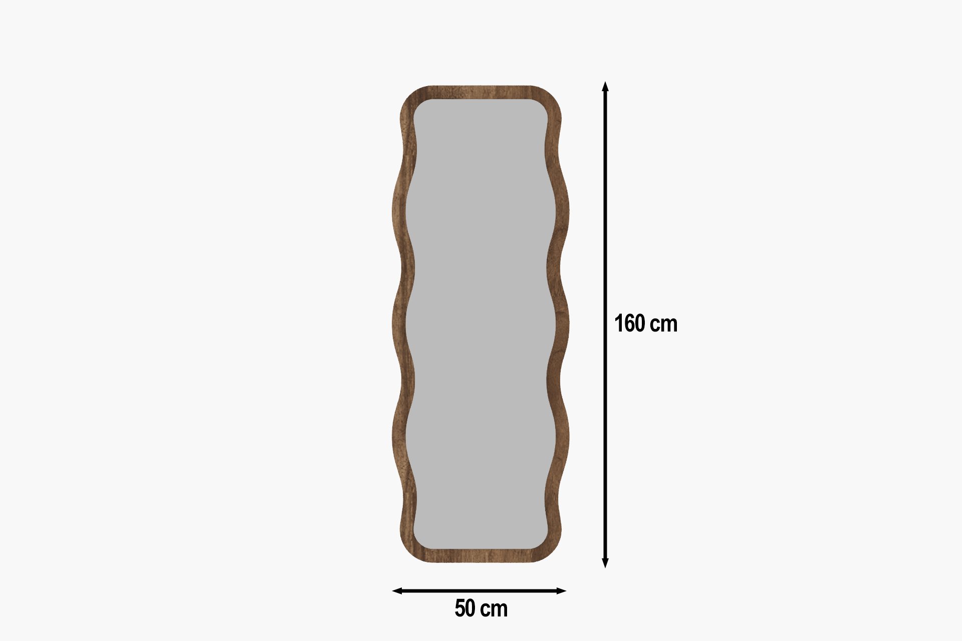 Aror Mirror Walnut