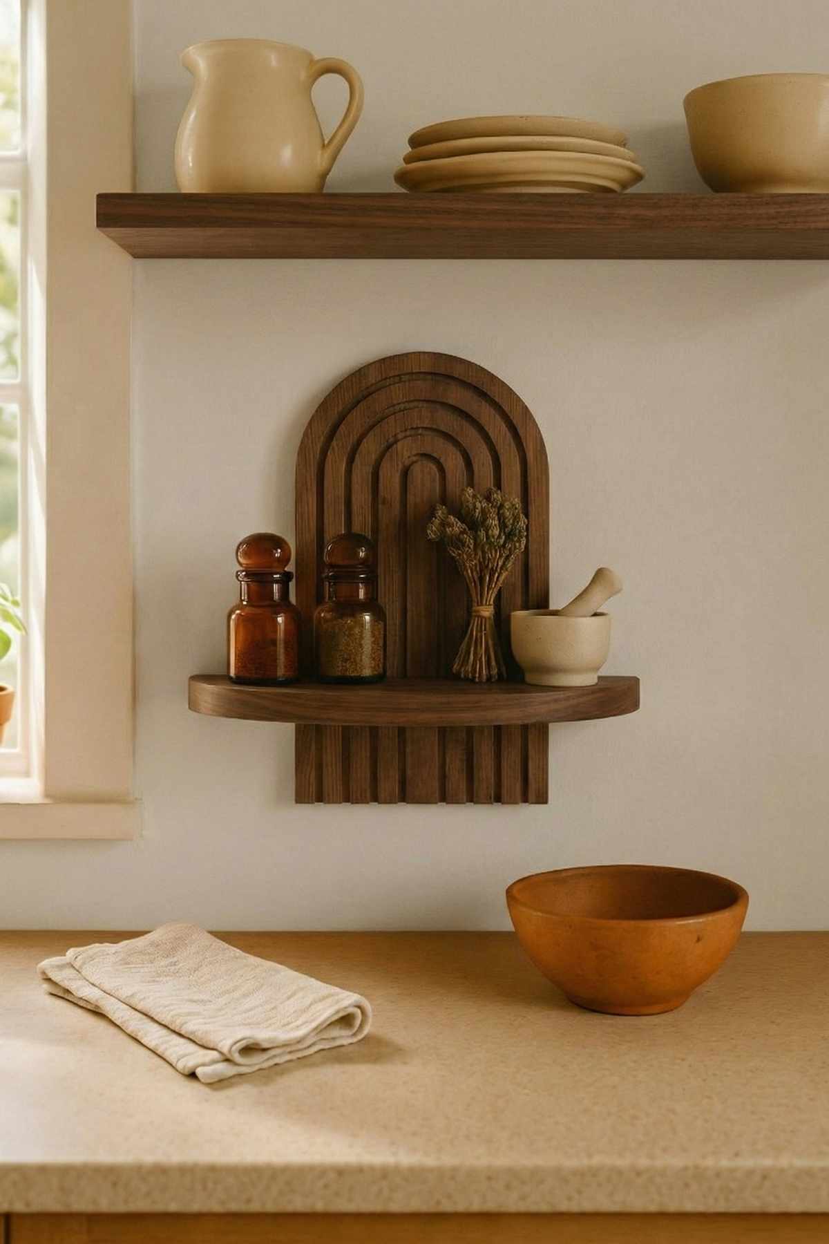 Artmtkwll1 Shelf Brown