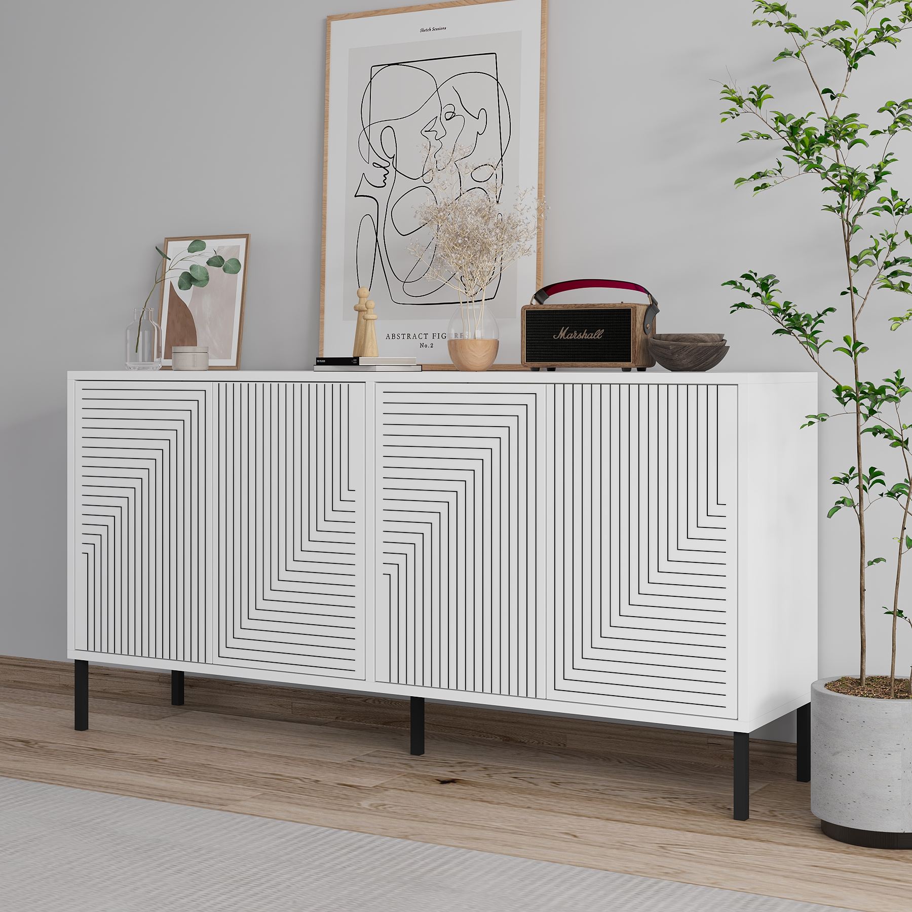 Evolet Wardrobe White