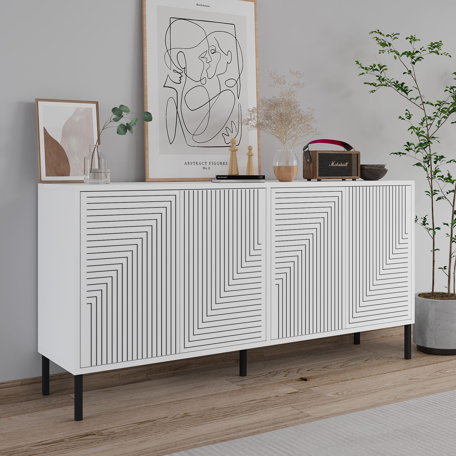 Evolet Schrank Weiß