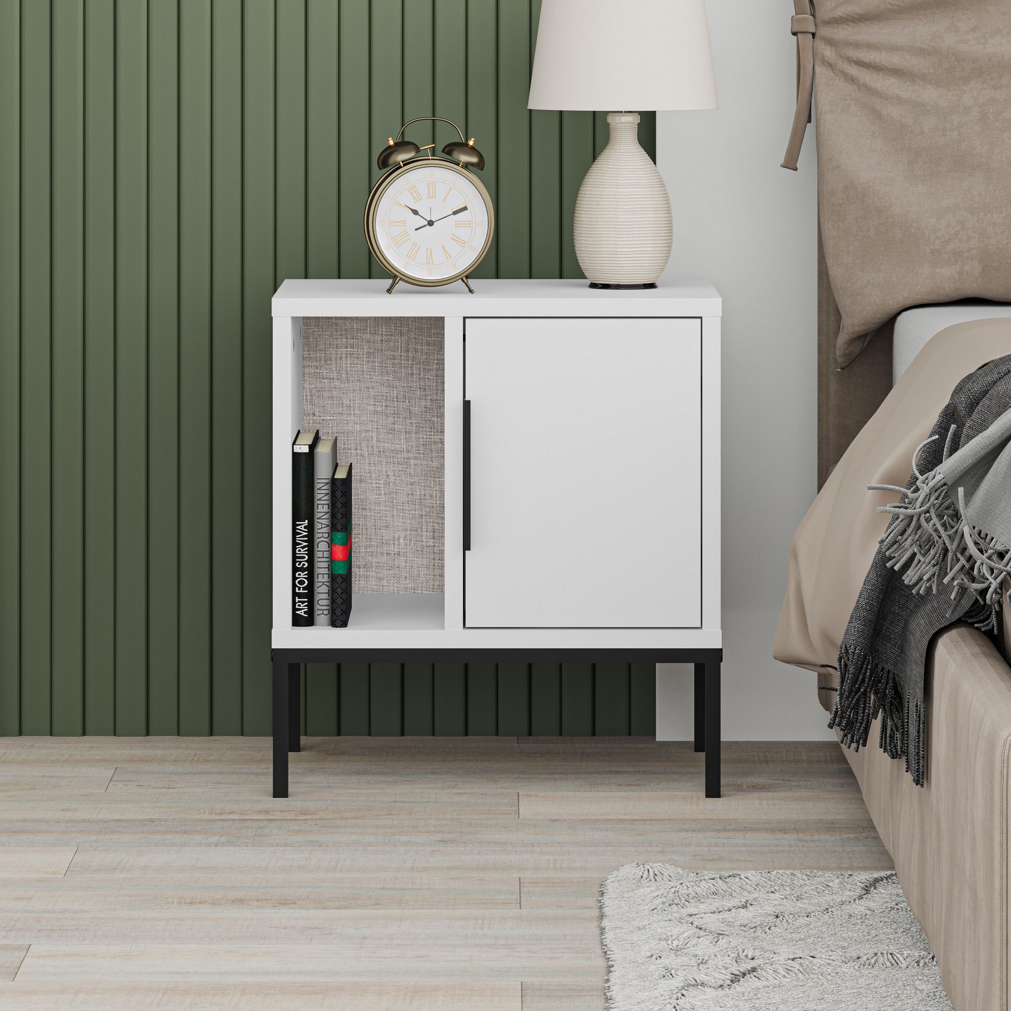 Glynn Nightstand White