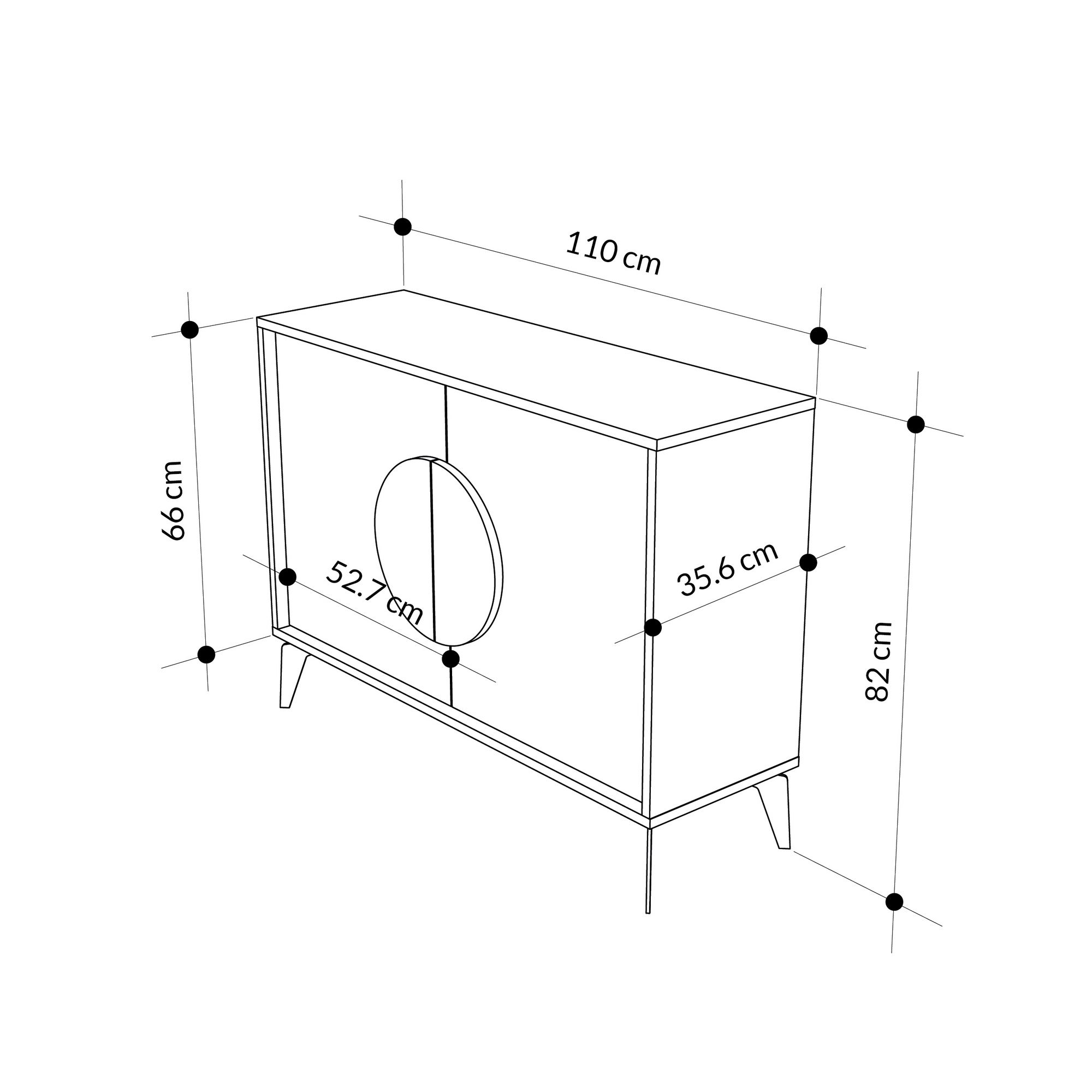 Gora Schrank 110 Weiß