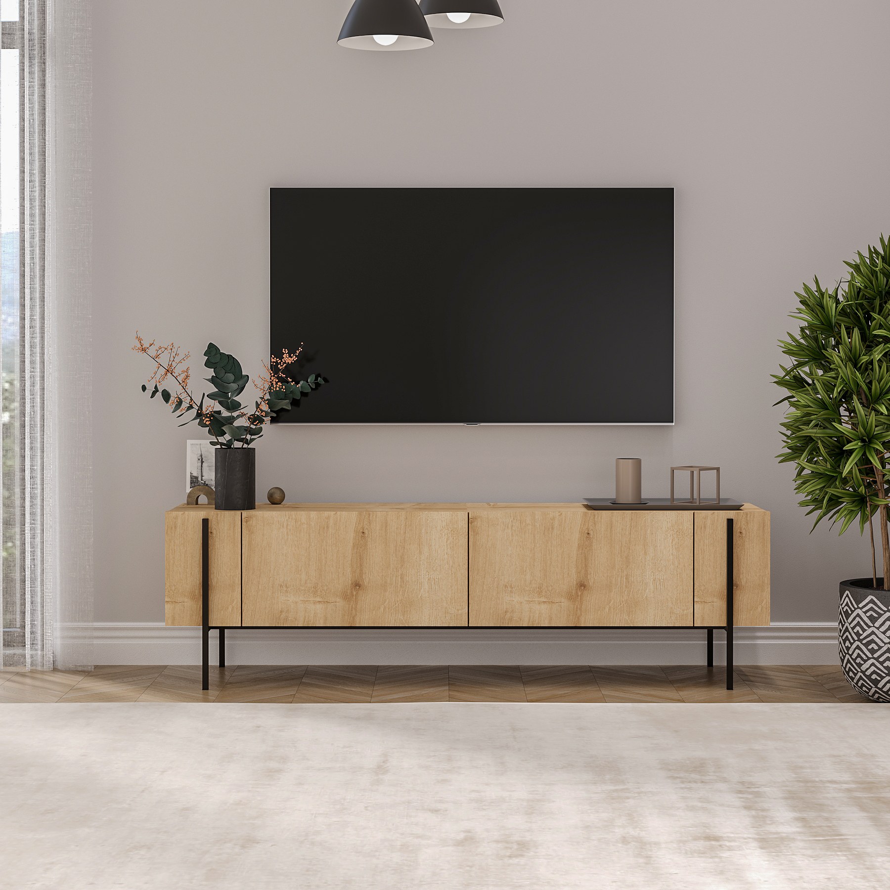 Herman Mobile basso Rovere zaffiro
