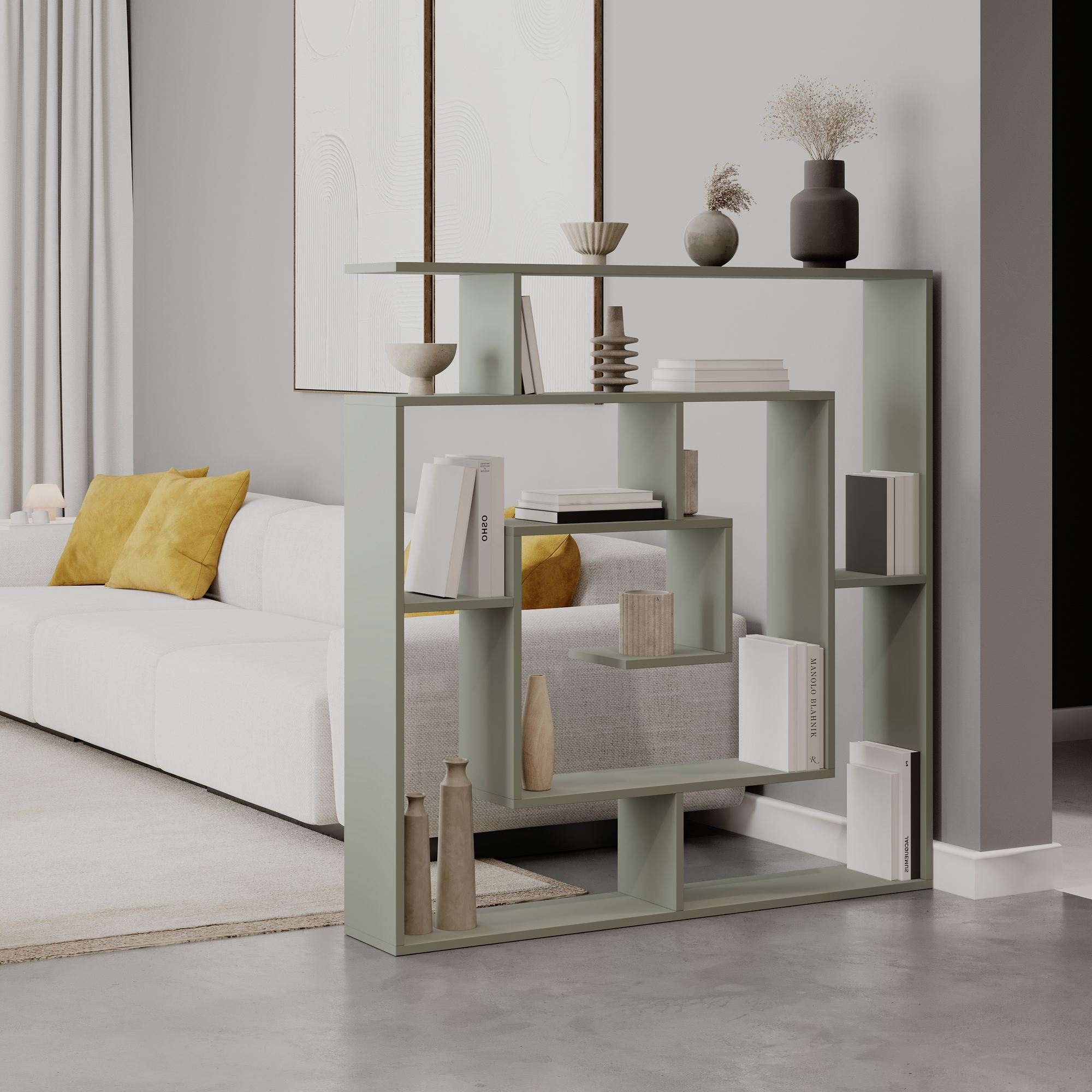 Labirent Shelf Ash Green