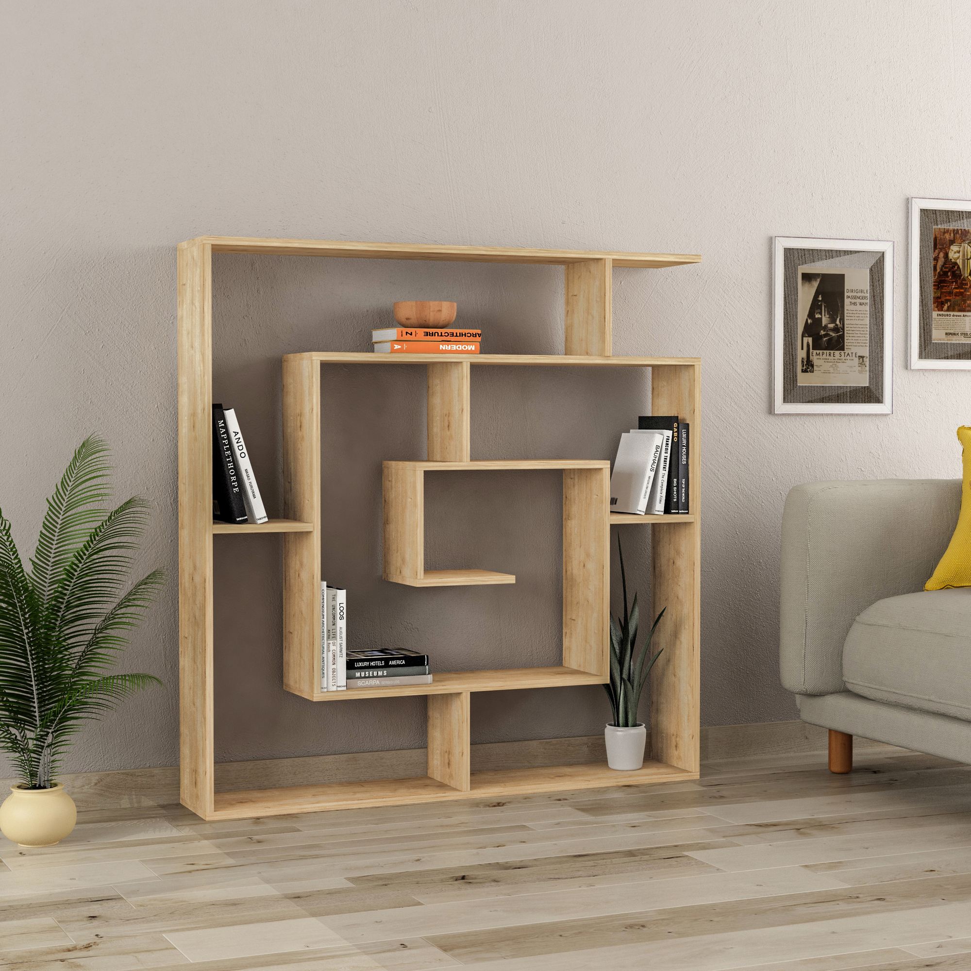 Labirent Shelf Oak Look