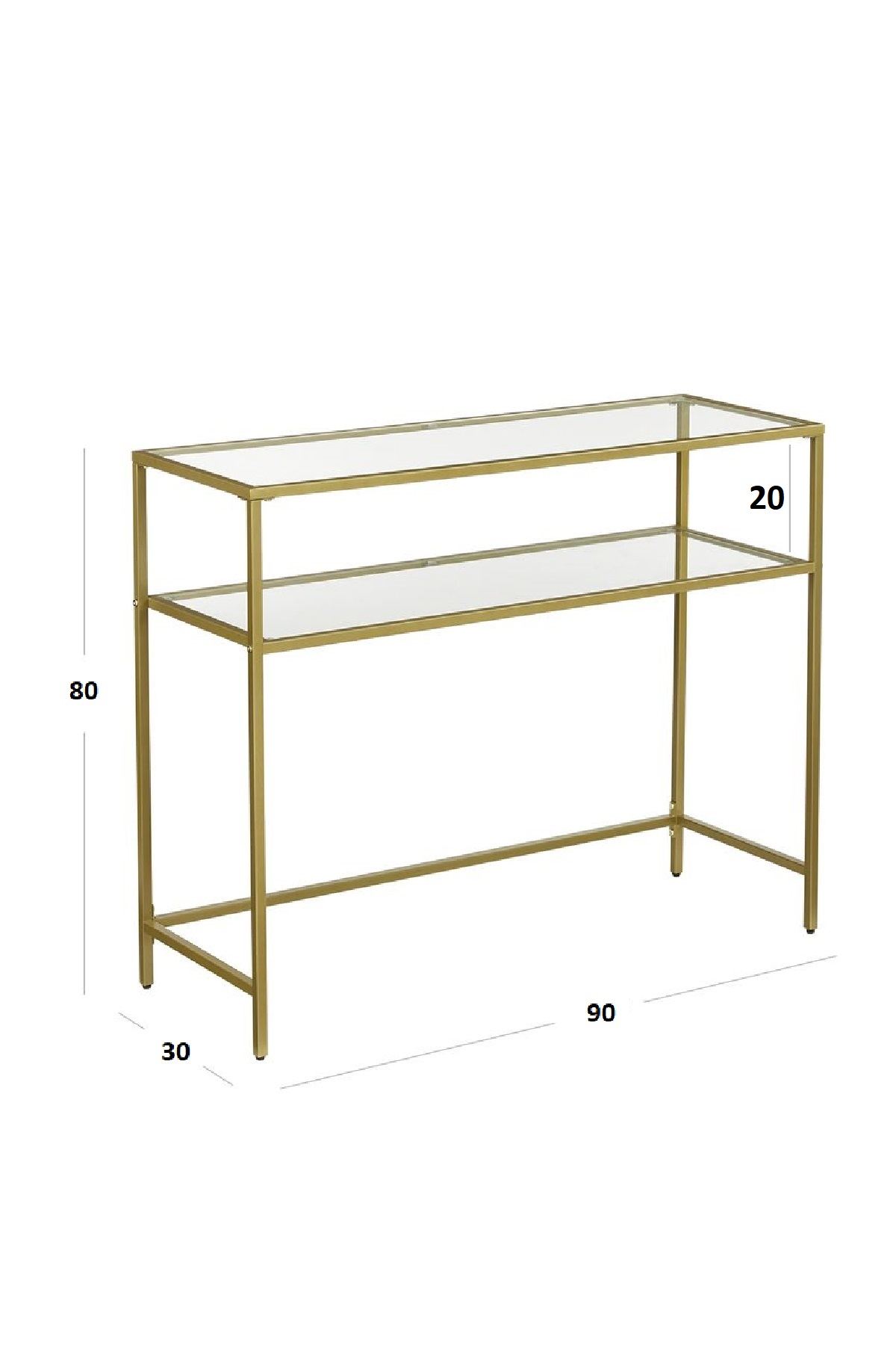 By4  Table Gold