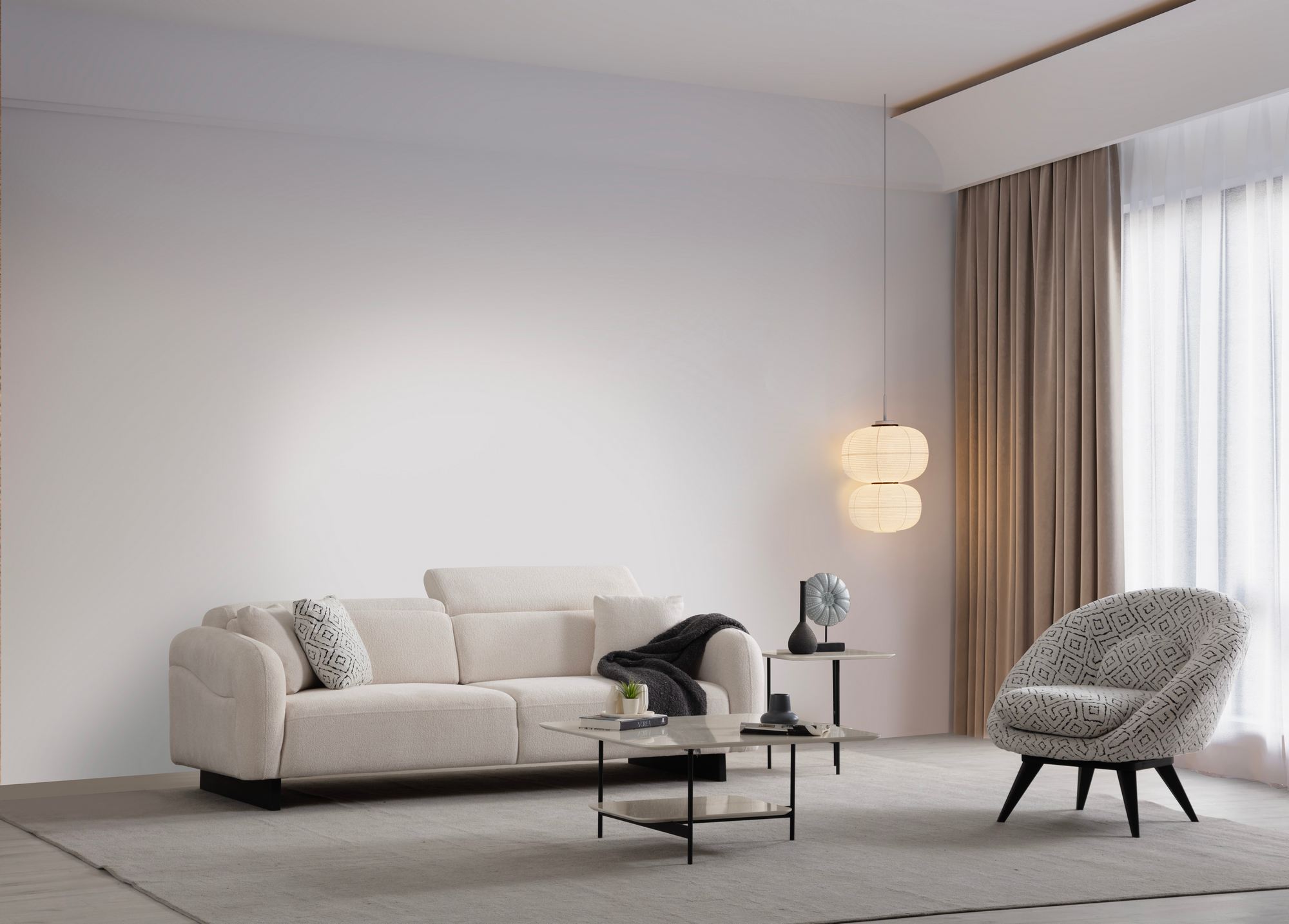 Caprice Sofa White