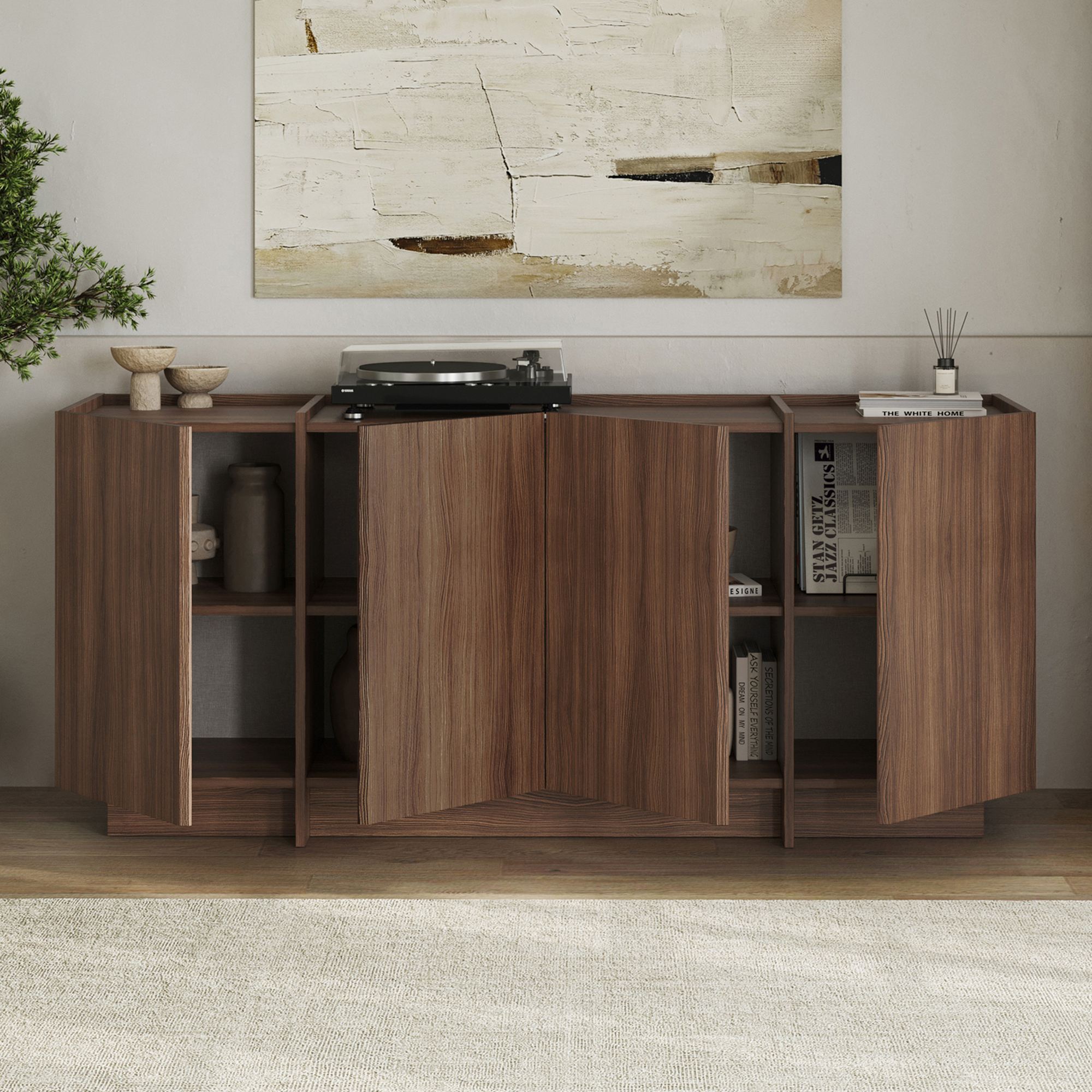 Dorma Wardrobe Milano Walnut Brown Look