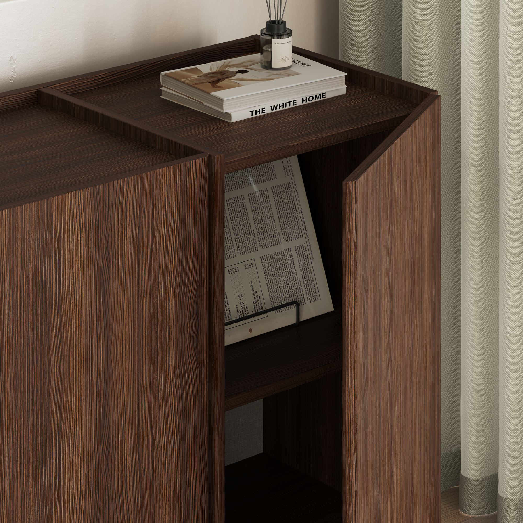 Dorma Wardrobe Milano Walnut Brown Look
