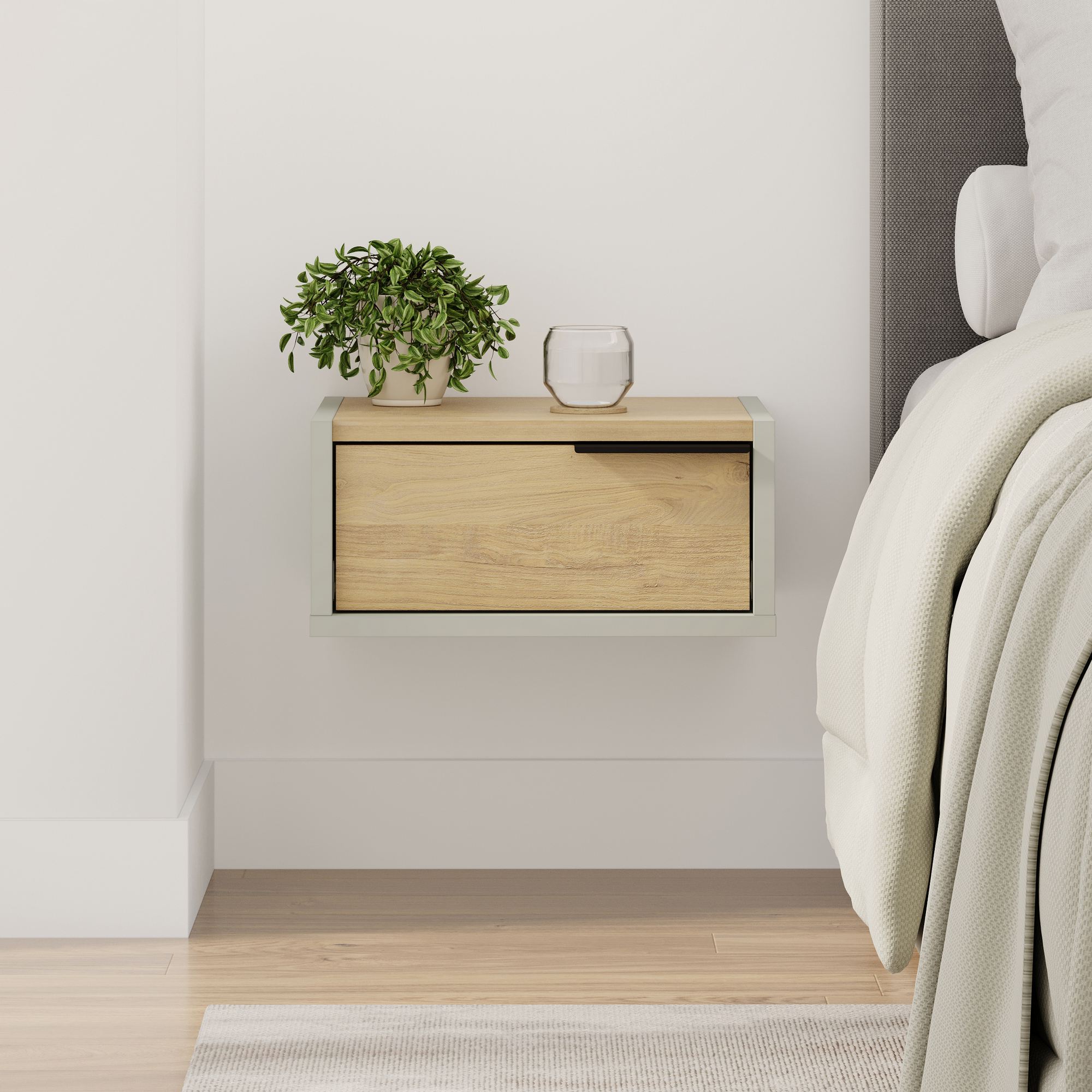 Eco Nightstand Ash Green