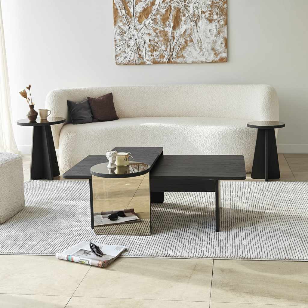 Luna Table Set of 4 Black