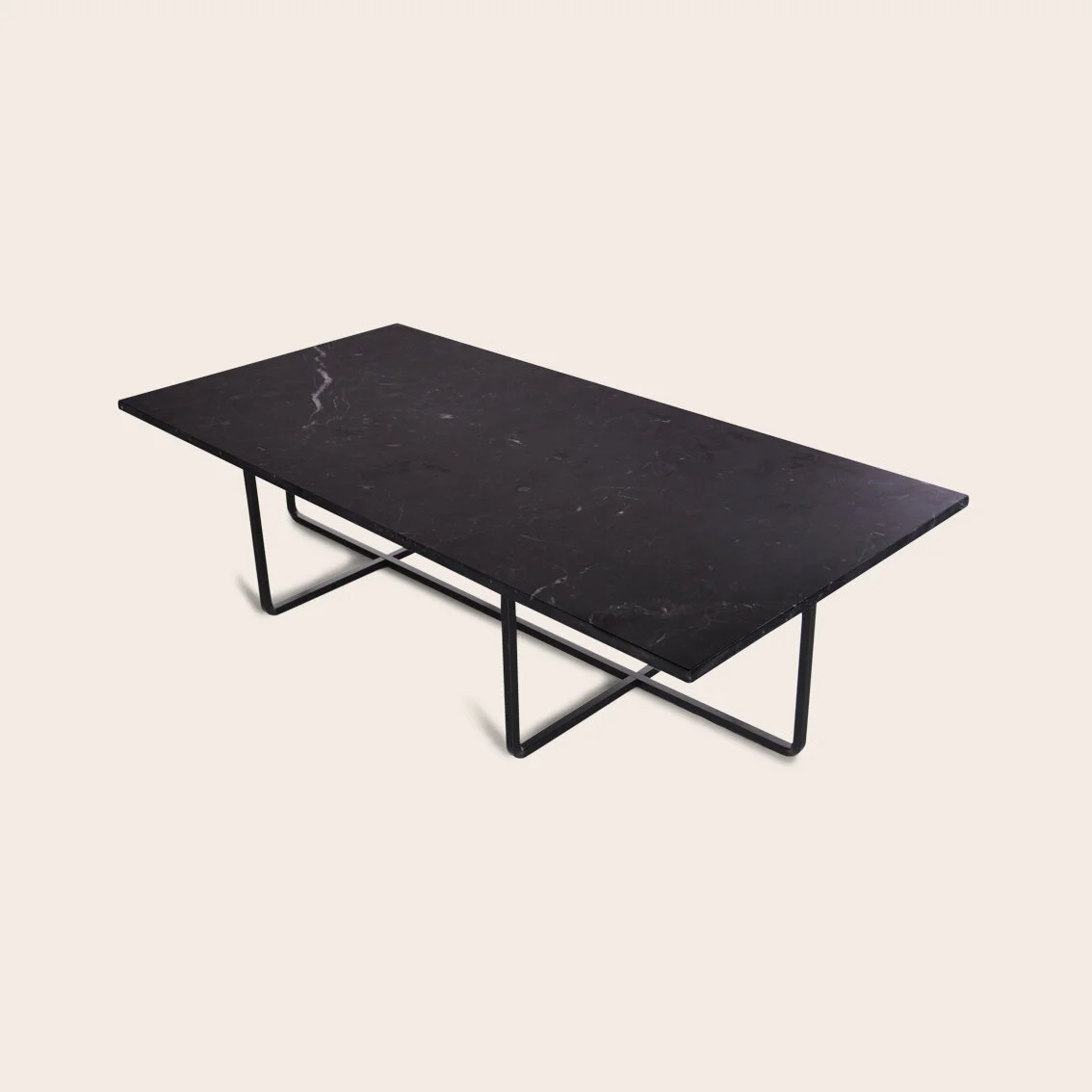 Ninety Tavolino Marmo Nero 120 x 60cm