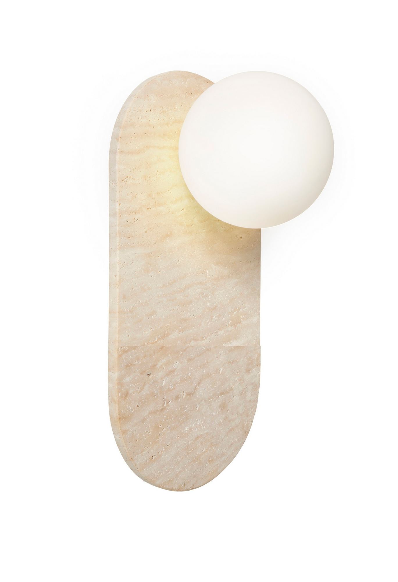 Tor Wall Lamp Travertine White