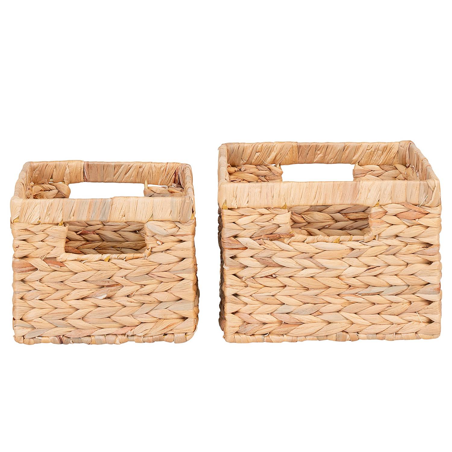 2x Possa Basket Water Hyacinth Brown
