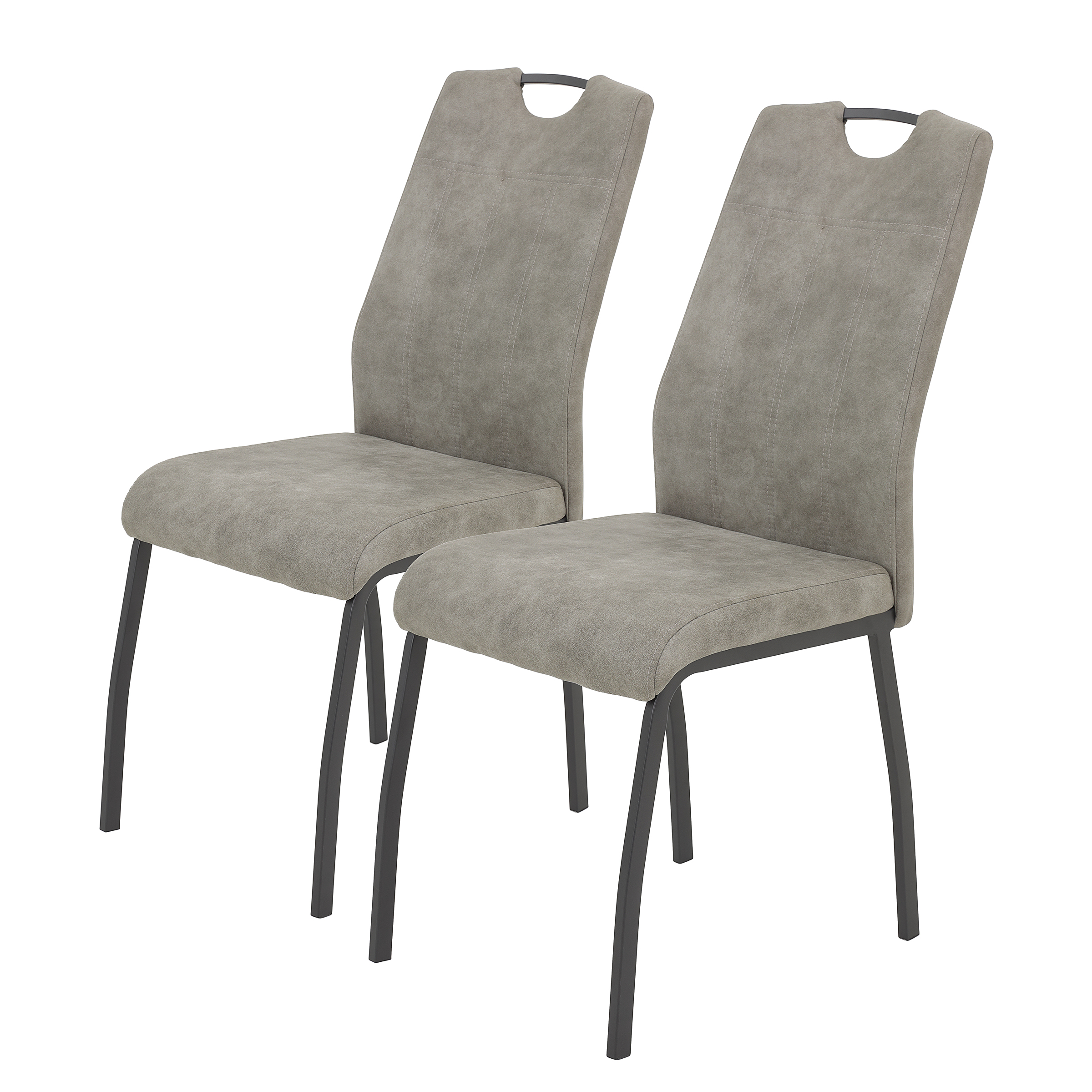 2x Kabego Esszimmerstuhl Anthrazit