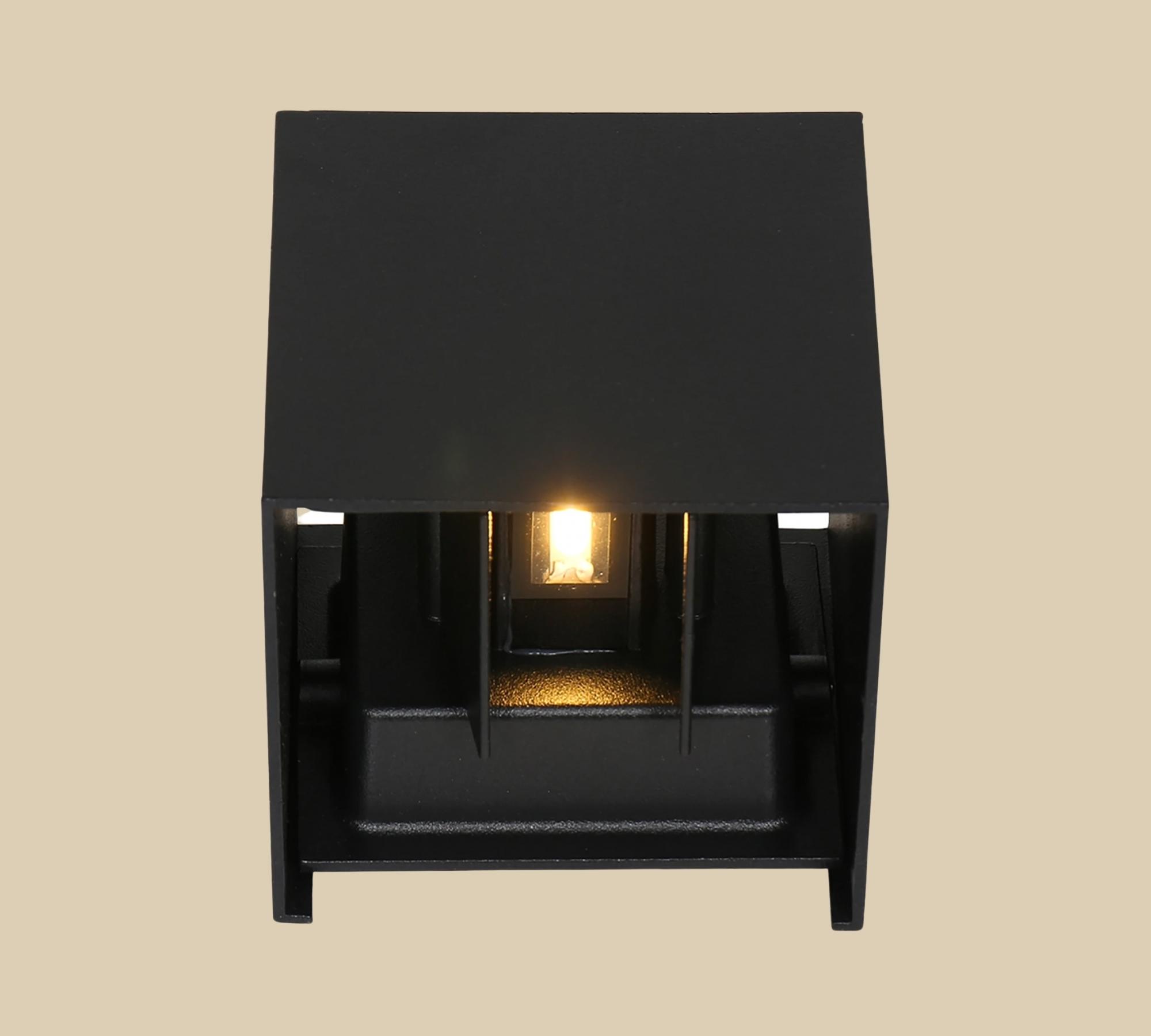 LED-Outdoorleuchte Schwarz