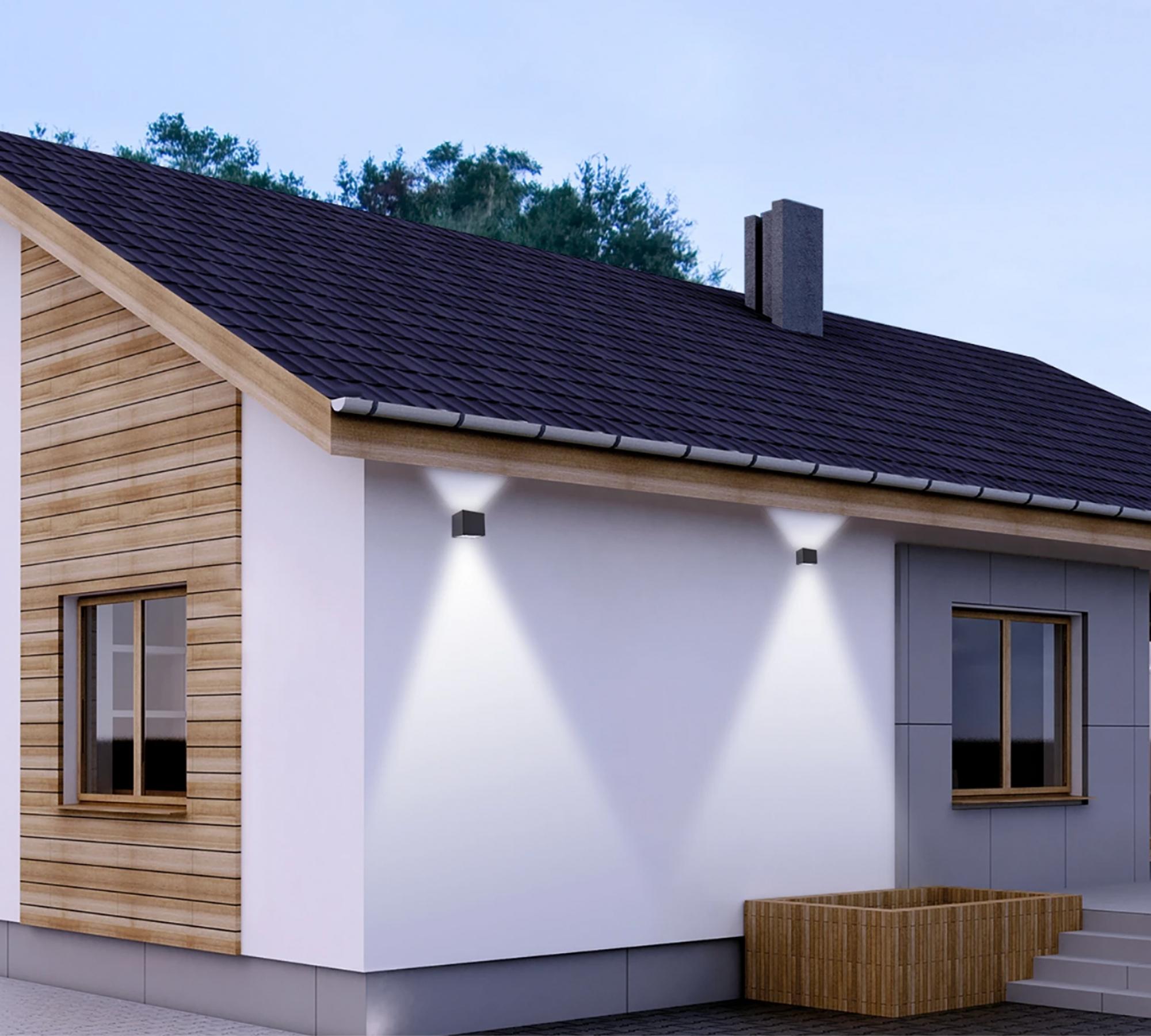 LED-Outdoorleuchte Schwarz