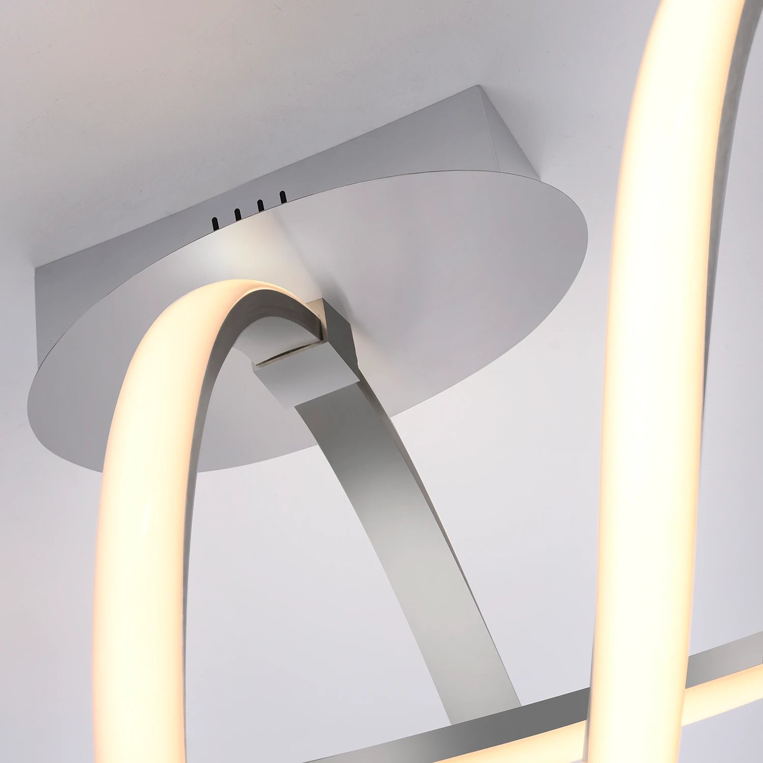 LED ceiling light 1-flame Metal White