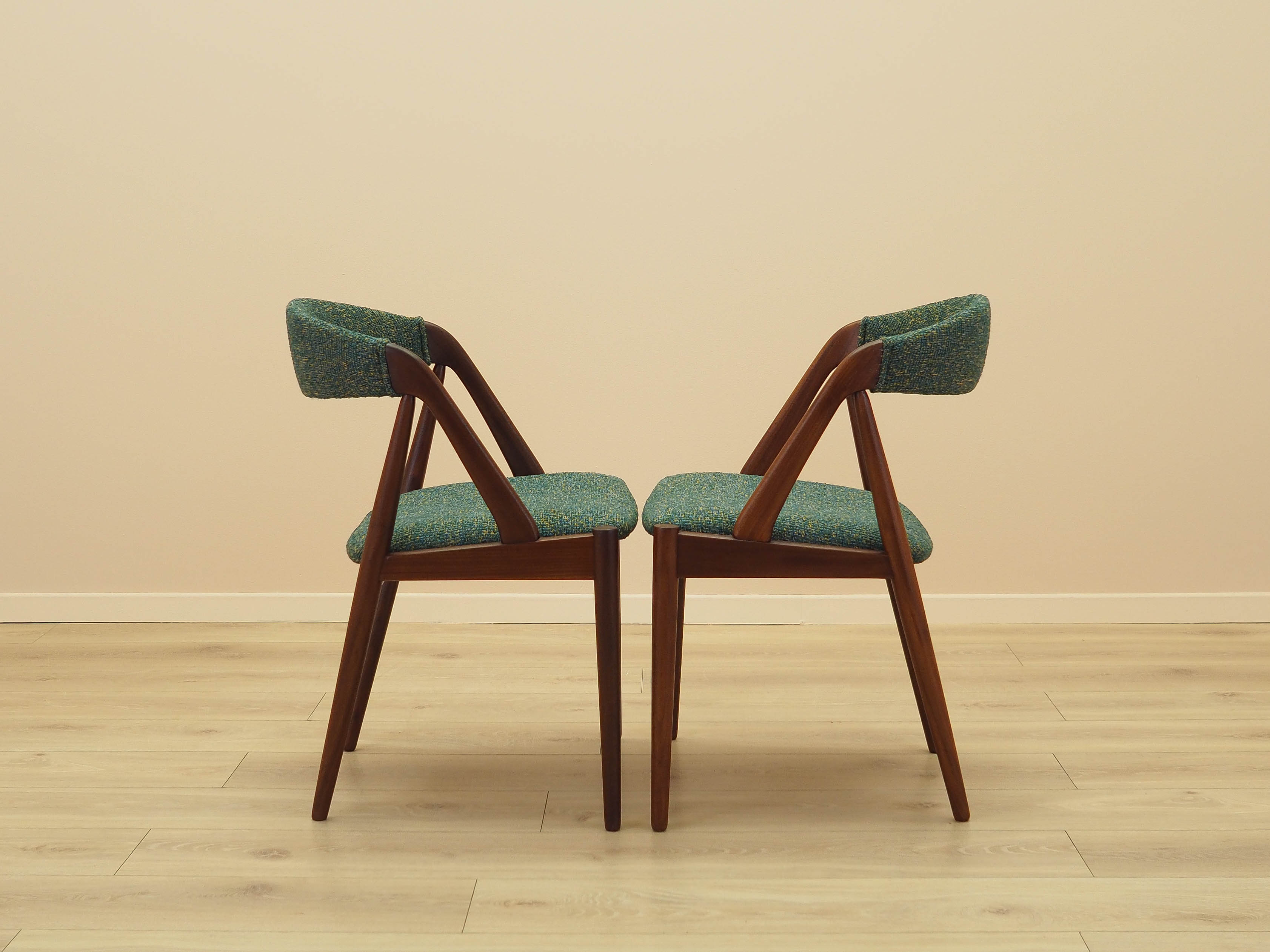 Chairs 2x Teak Green