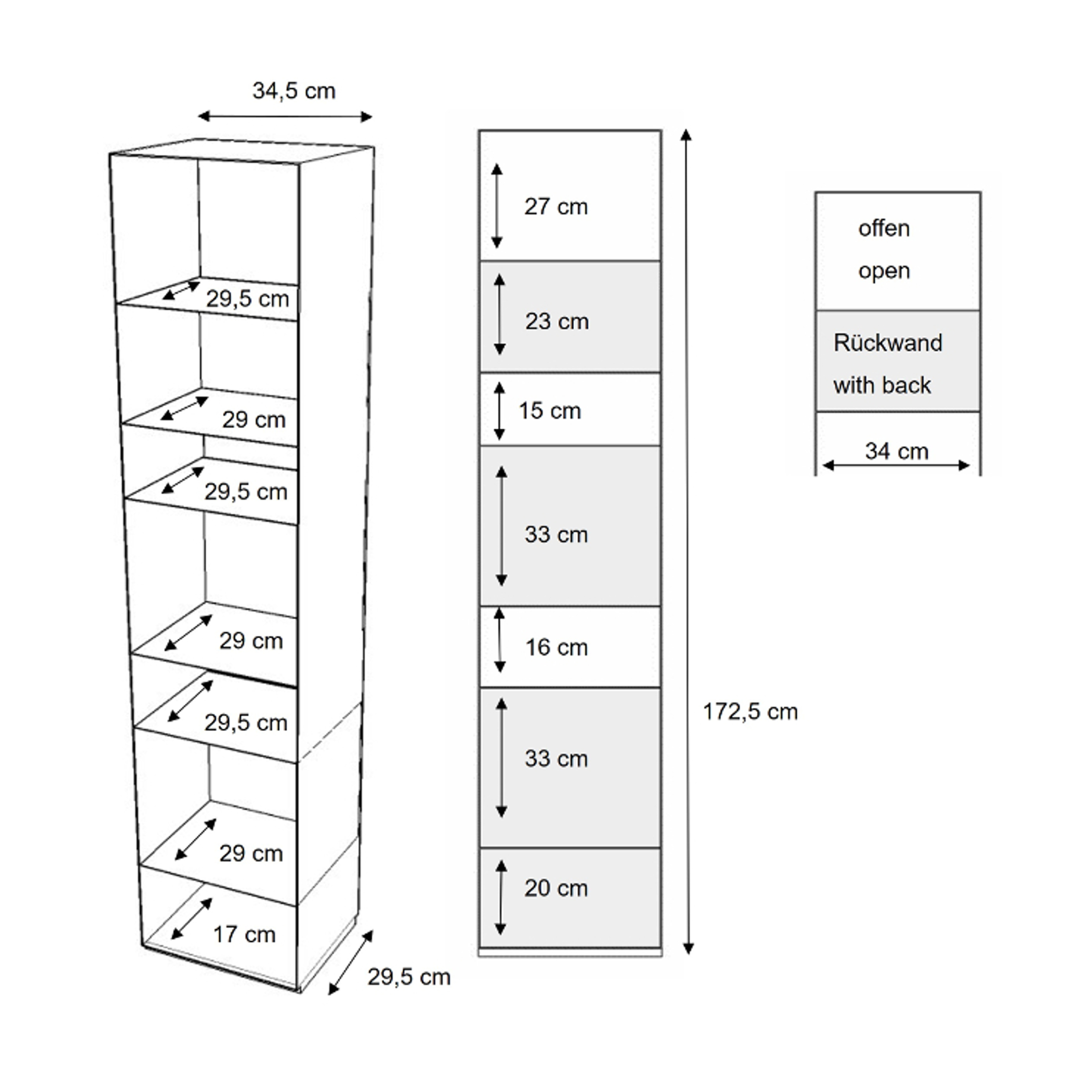 Unit U1-1 Shelving Unit Steel Lemon Yellow