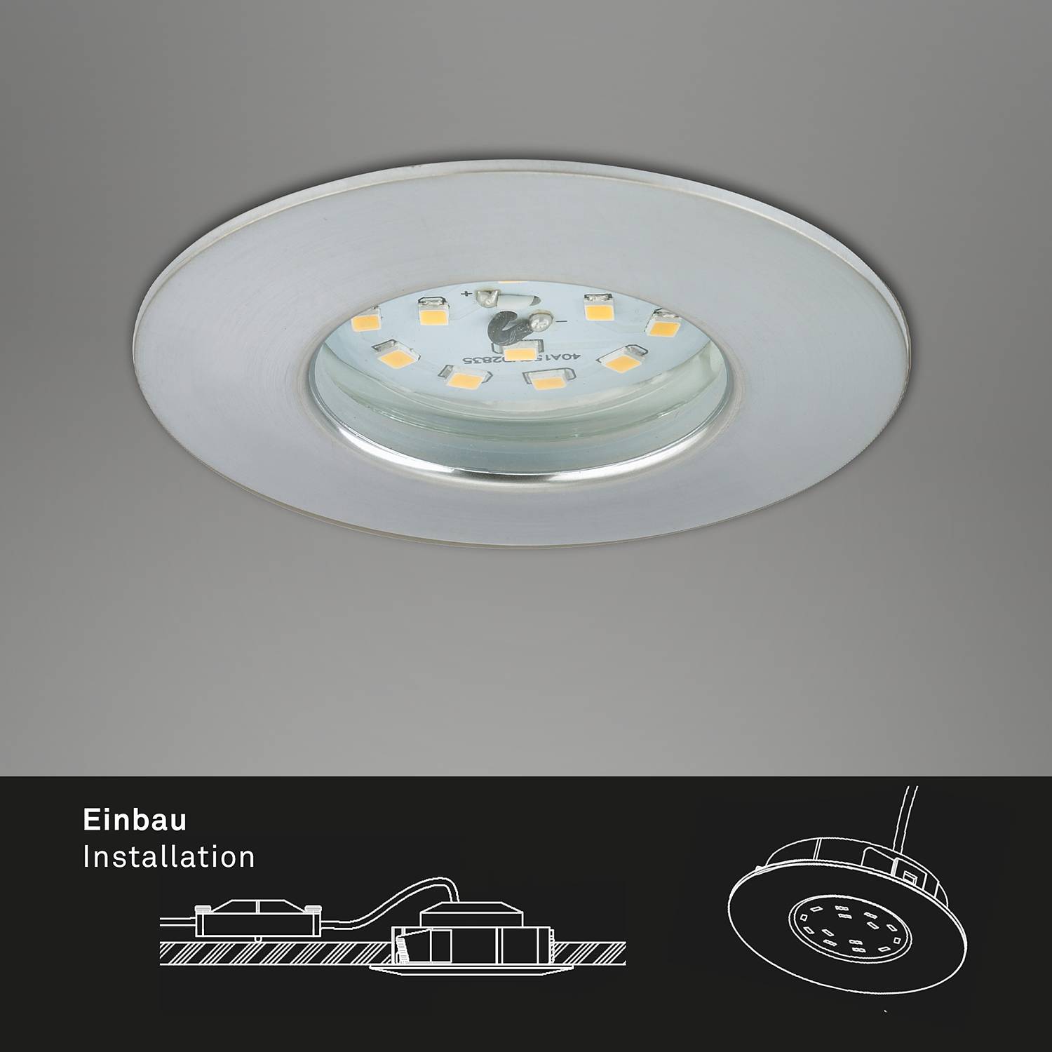 Attach One LED Recessed Light Silver