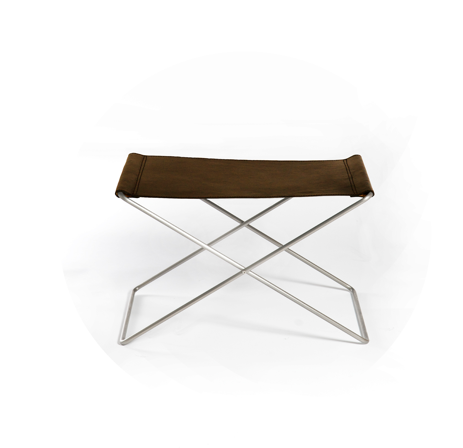 OX Stool Small Leather Mocha