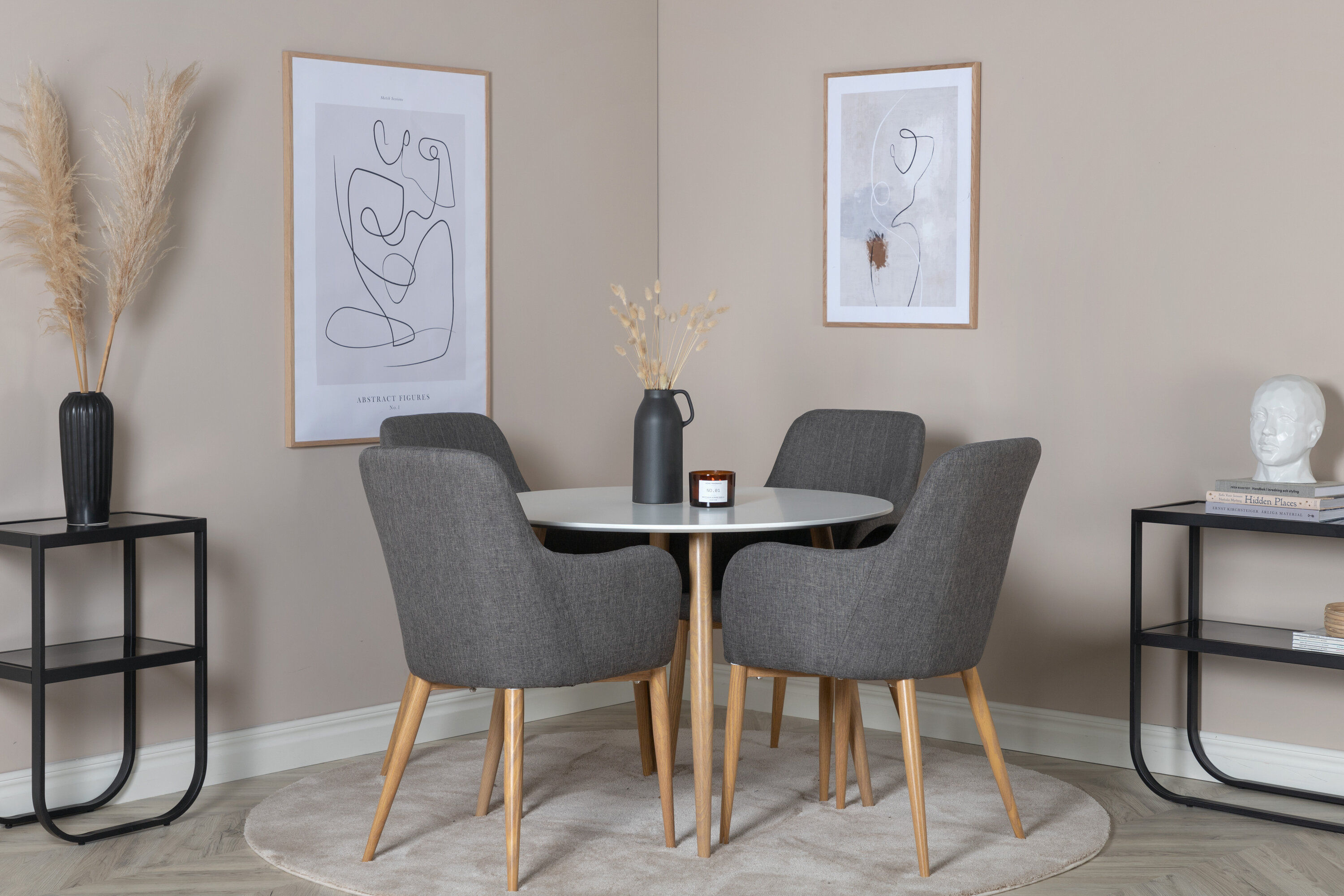 Plaza Esstisch Weiß Ø 100cm