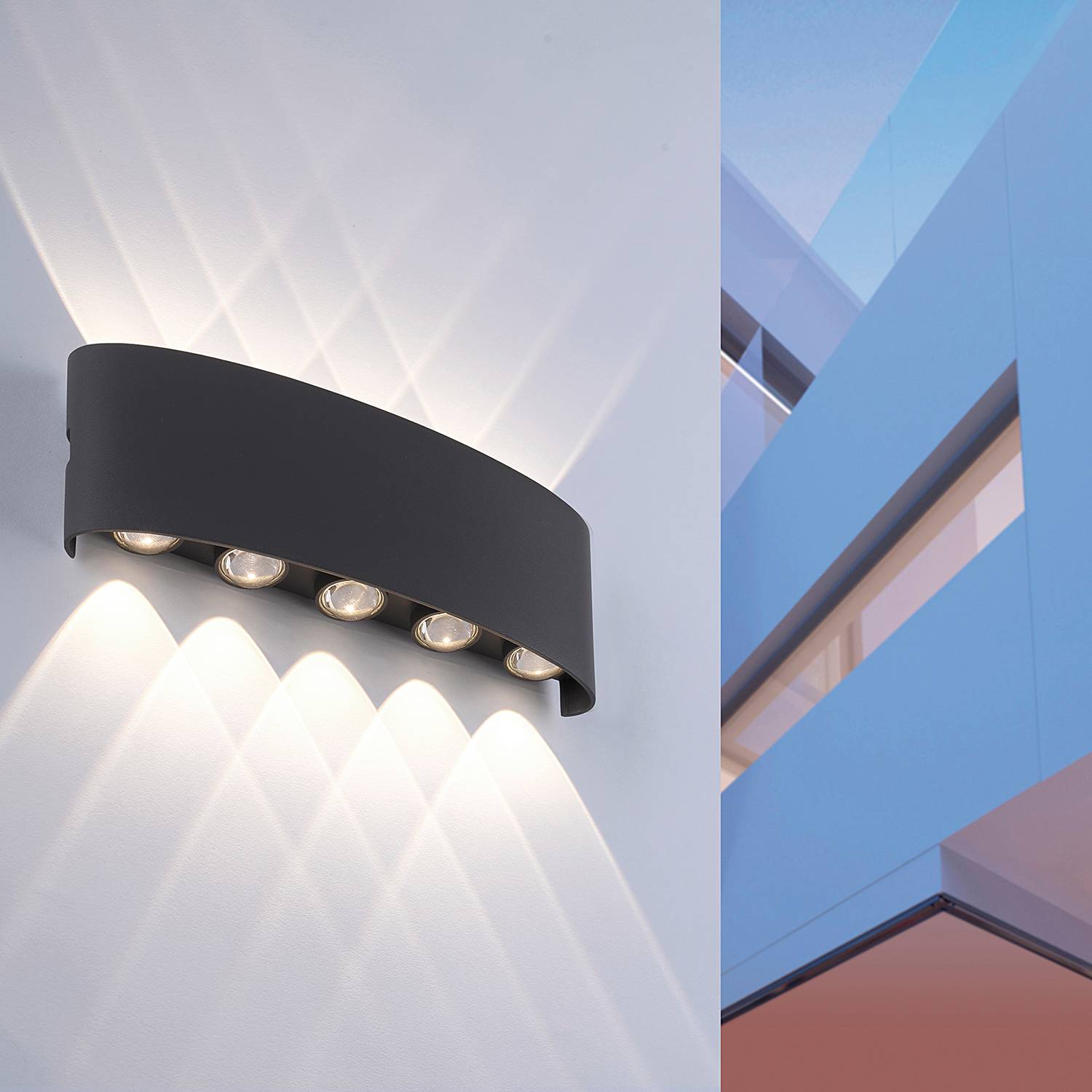 Calle Wall Lamp Aluminium Black
